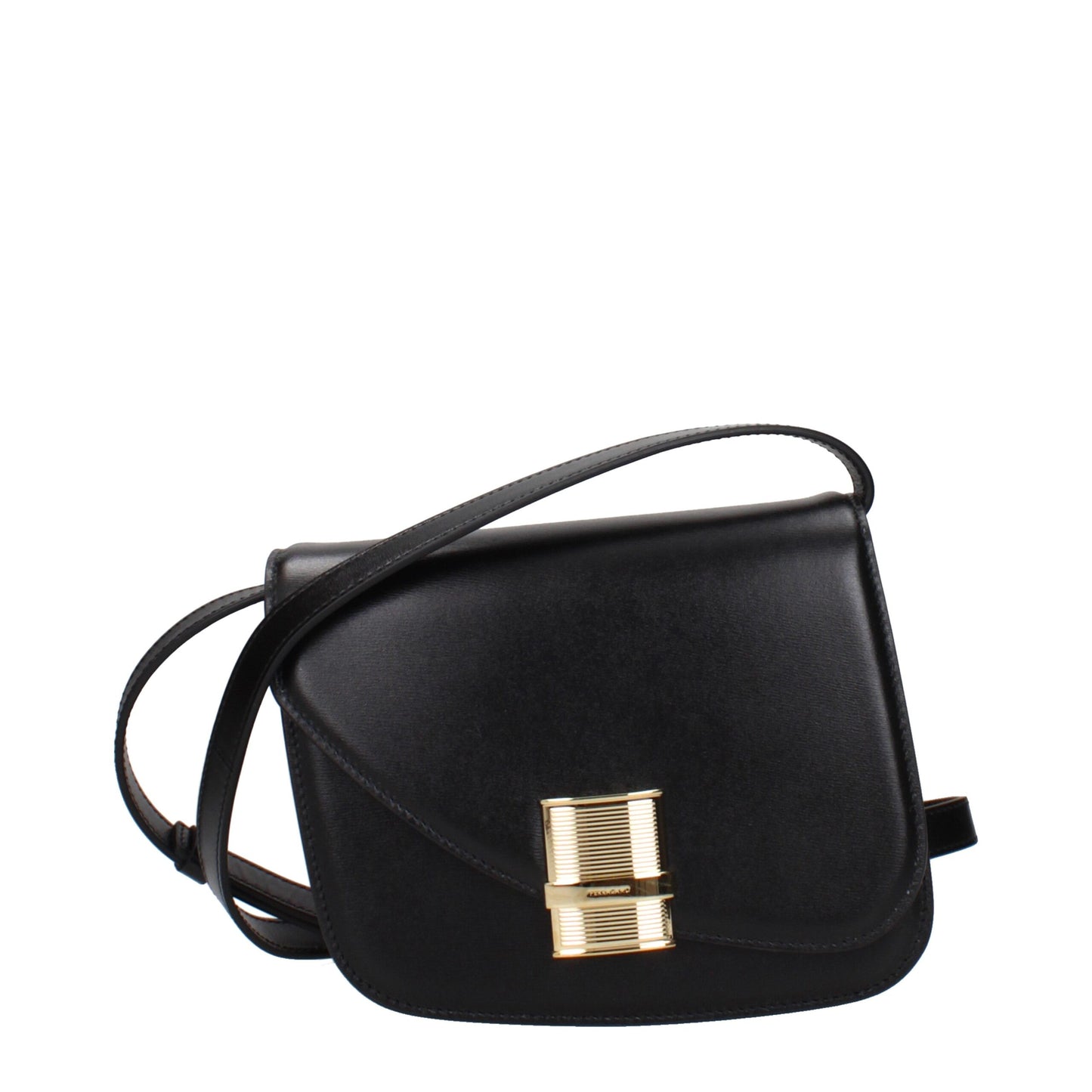 Salvatore Ferragamo Black Leather Crossbody Bag Curated Luxury Accessories by Orvyn