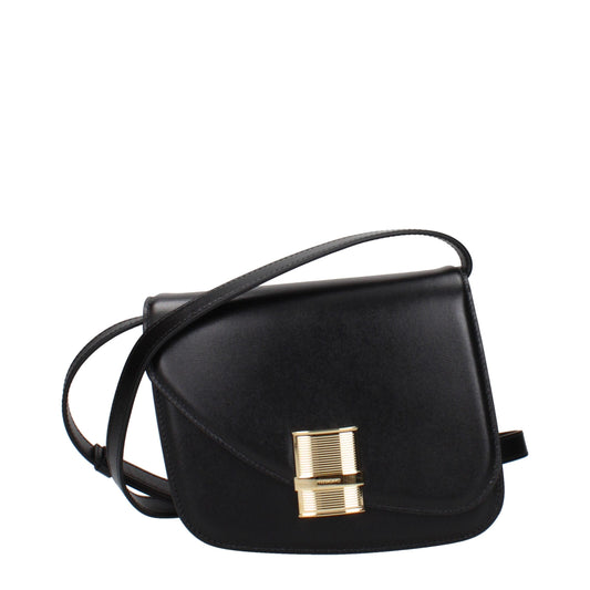 Salvatore Ferragamo Black Leather Crossbody Bag Curated Luxury Accessories by Orvyn
