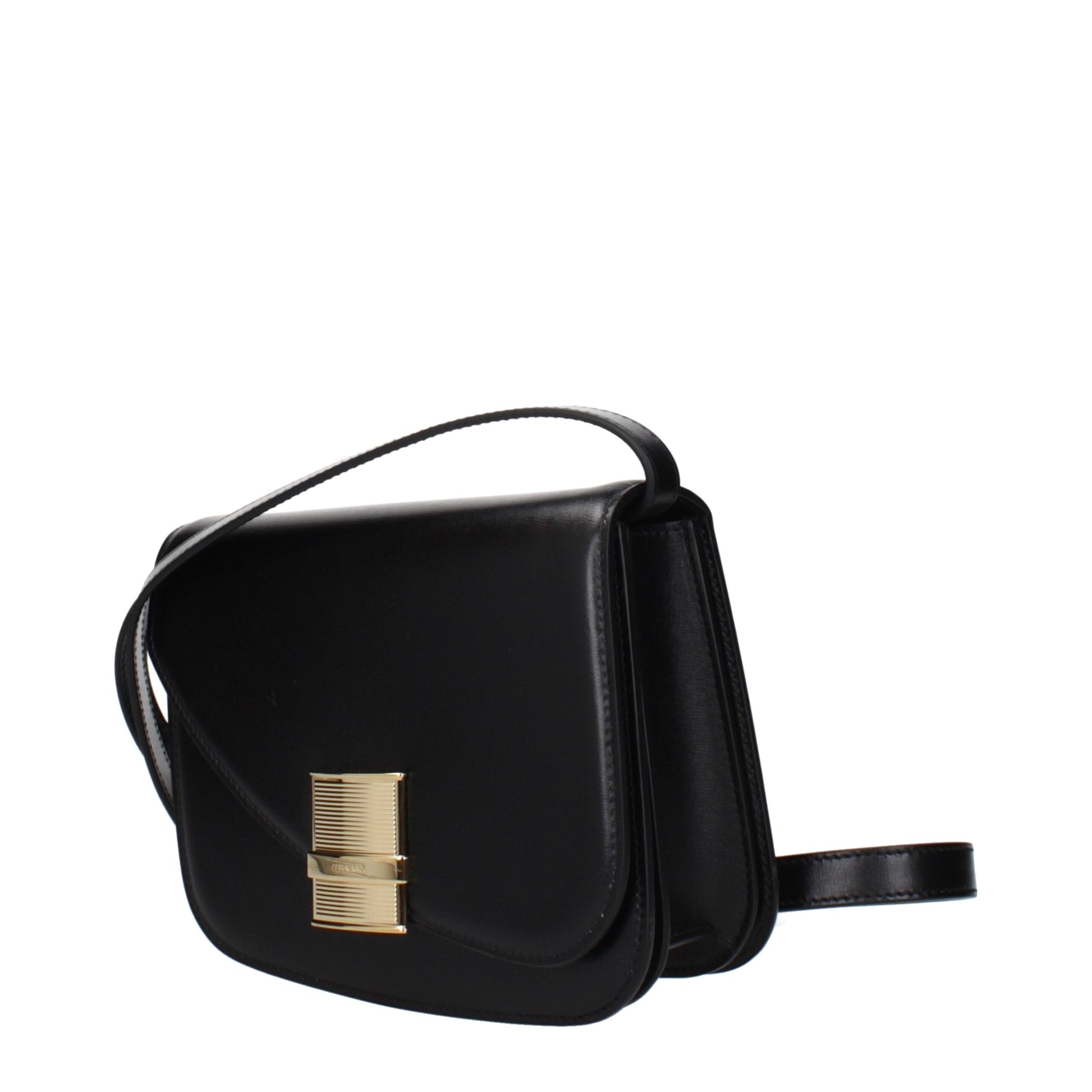 Salvatore Ferragamo Black Leather Crossbody Bag Curated Luxury Accessories by Orvyn