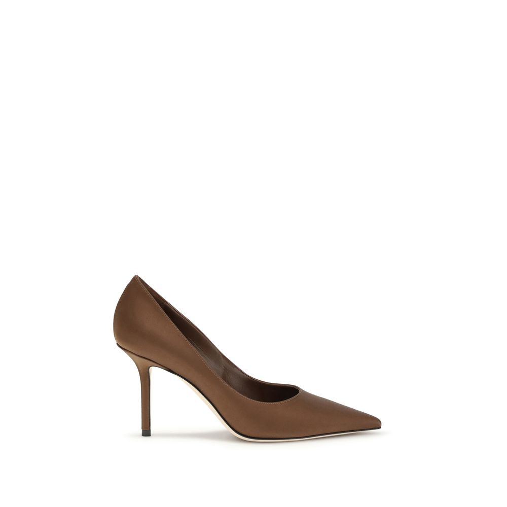 Jimmy Choo Brown Silk Pumps Curated Luxury Accessories by Orvyn