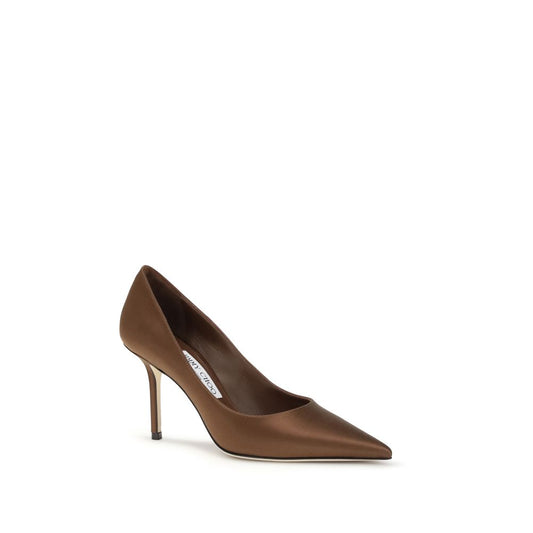 Jimmy Choo Brown Silk Pumps Curated Luxury Accessories by Orvyn