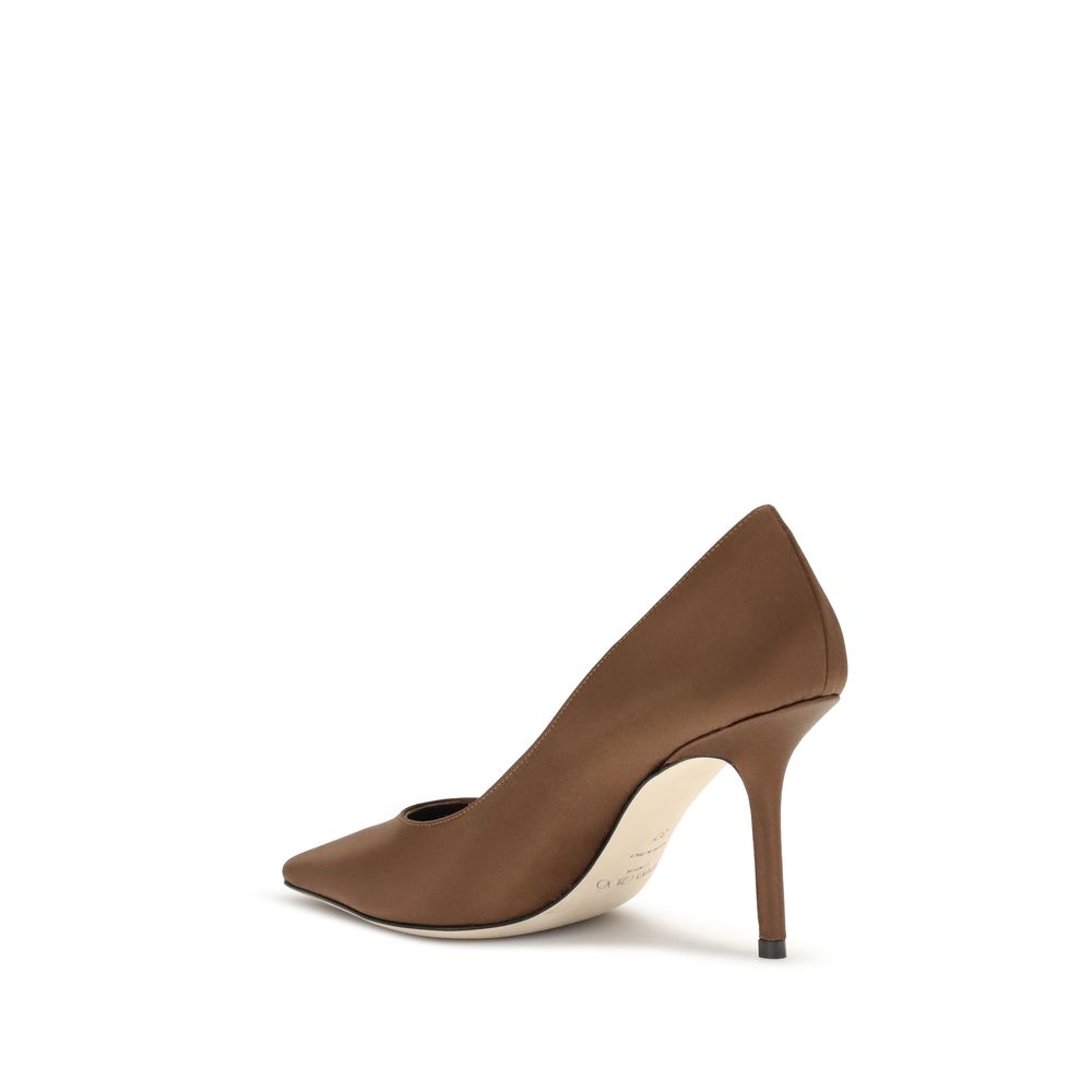 Jimmy Choo Brown Silk Pumps Curated Luxury Accessories by Orvyn