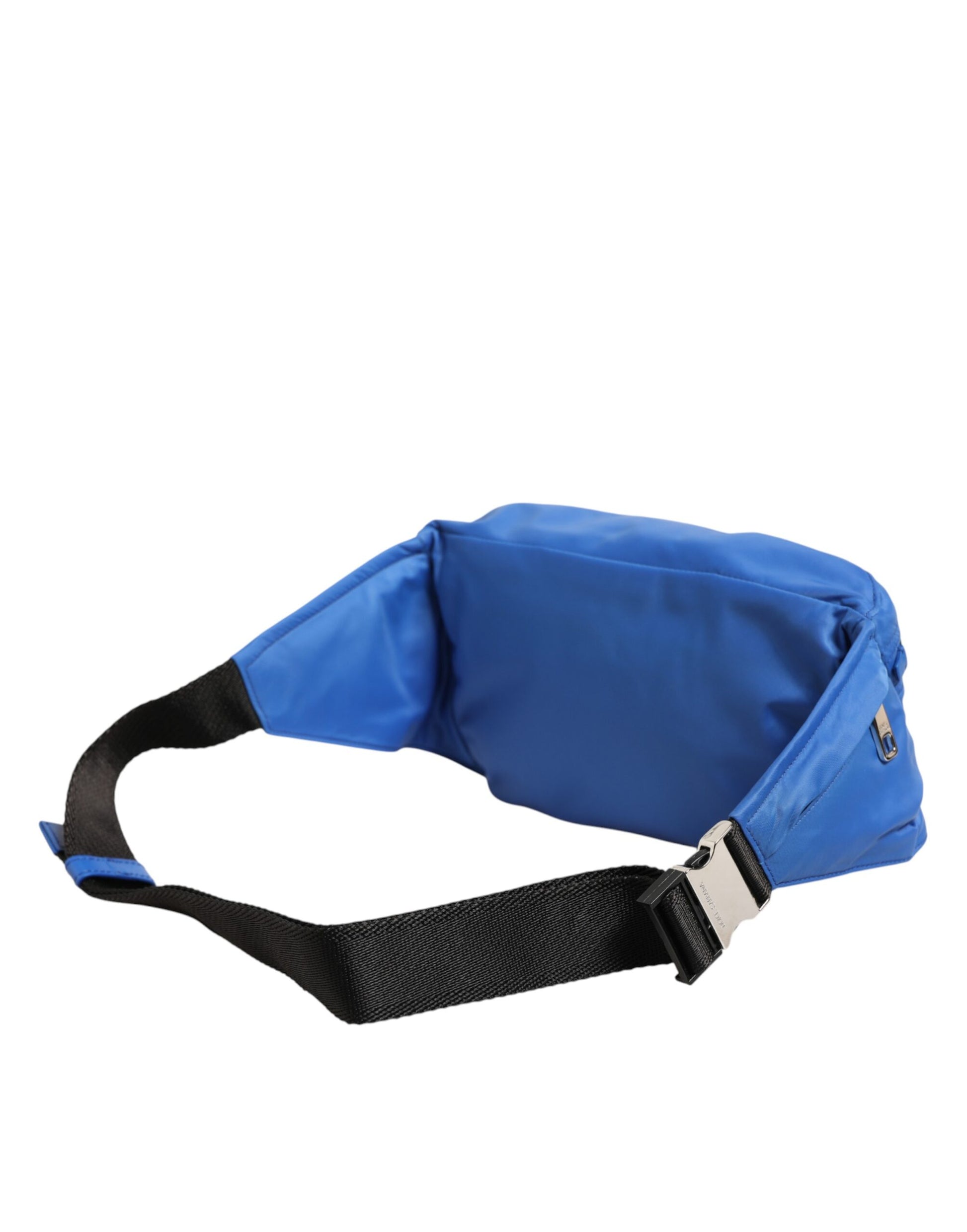 Dolce & Gabbana Blue Logo Plaque Nylon Waist Fanny Pack Men's Borse Bag Curated Luxury Accessories by Orvyn