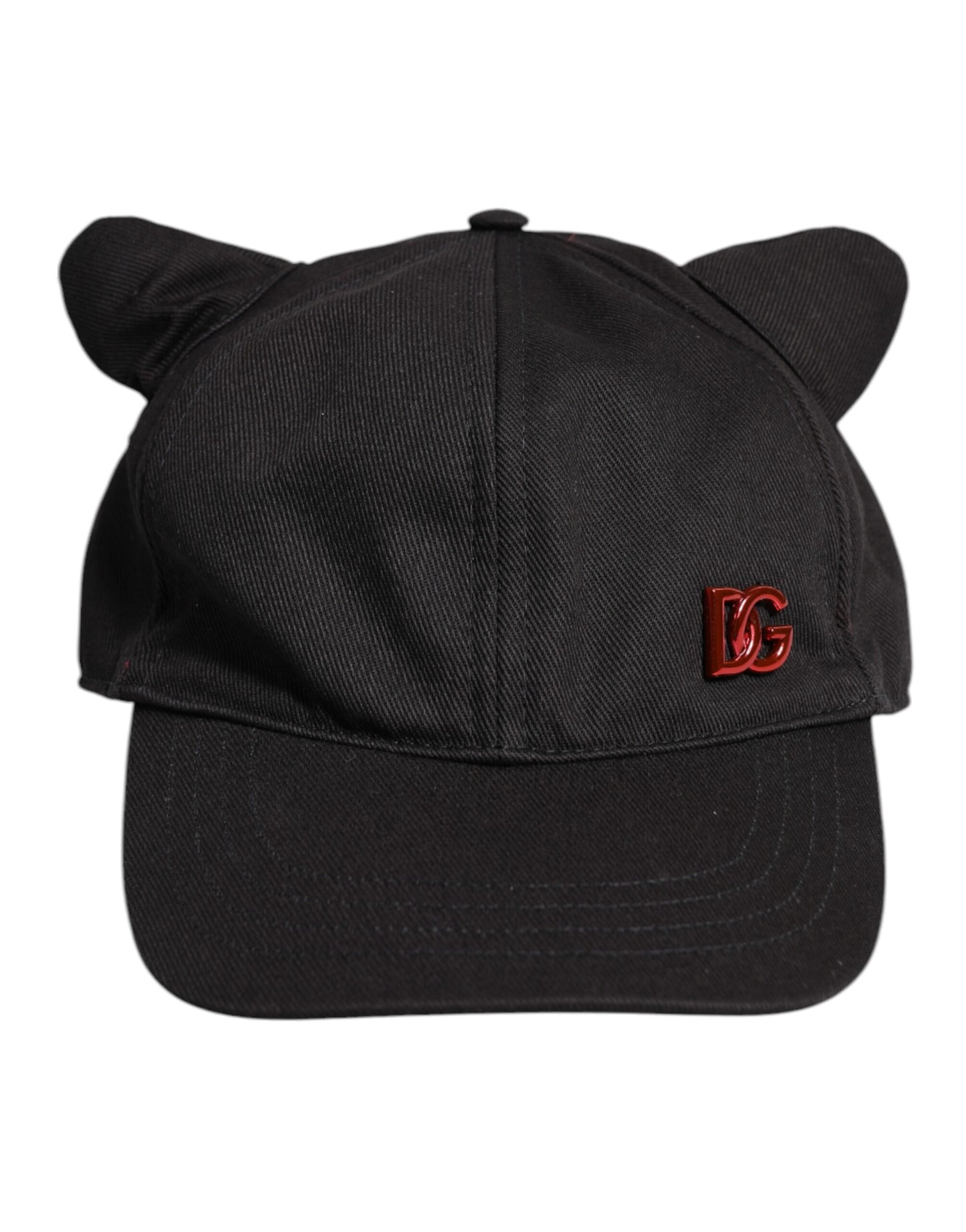Dolce & Gabbana Black Cotton Logo Patch 6 Panels Baseball Cap Hat Curated Luxury Accessories by Orvyn