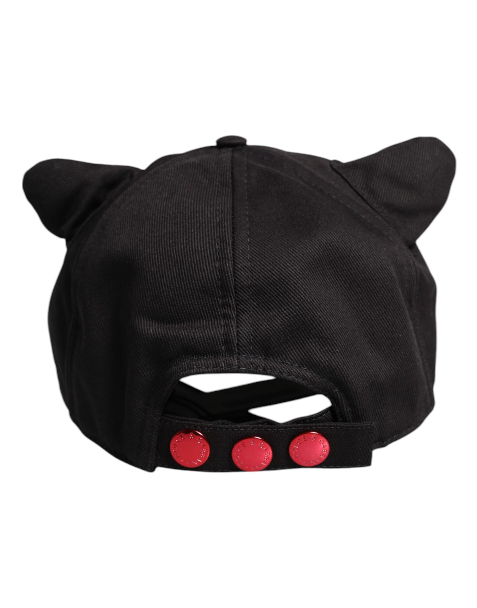 Dolce & Gabbana Black Cotton Logo Patch 6 Panels Baseball Cap Hat Curated Luxury Accessories by Orvyn