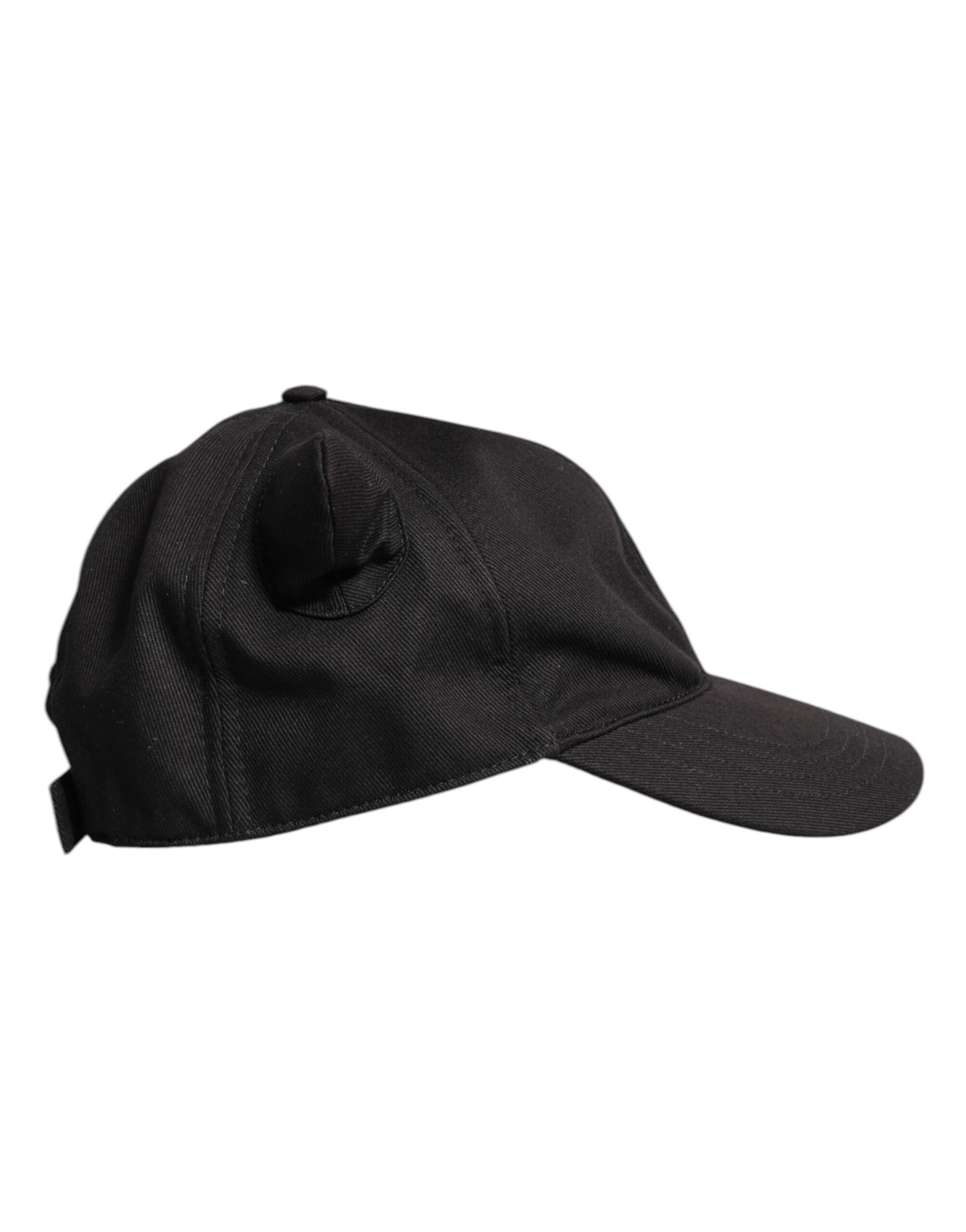 Dolce & Gabbana Black Cotton Logo Patch 6 Panels Baseball Cap Hat Curated Luxury Accessories by Orvyn
