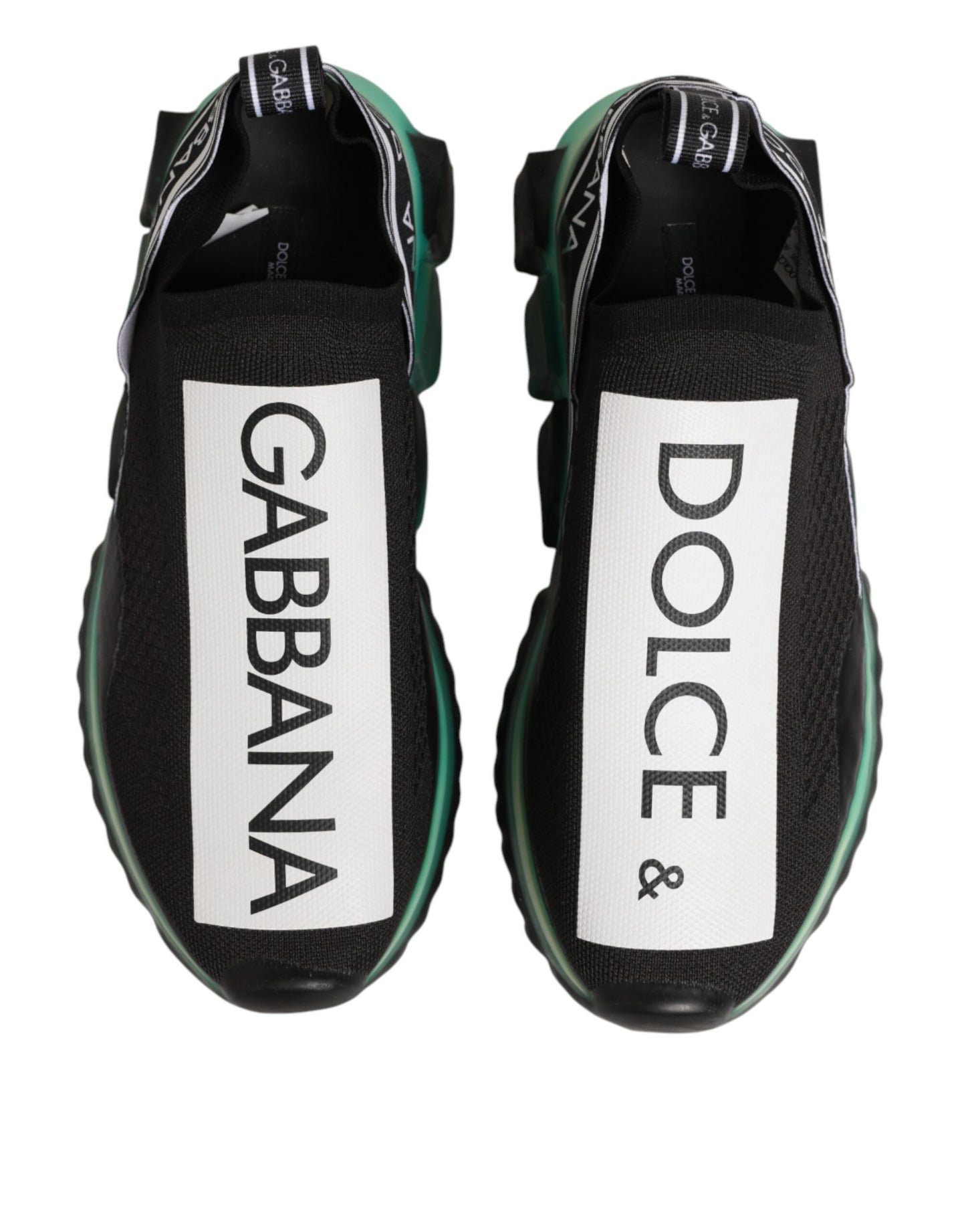 Dolce & Gabbana Black Slip On Sorrento Men Sneakers Shoes Curated Luxury Accessories by Orvyn