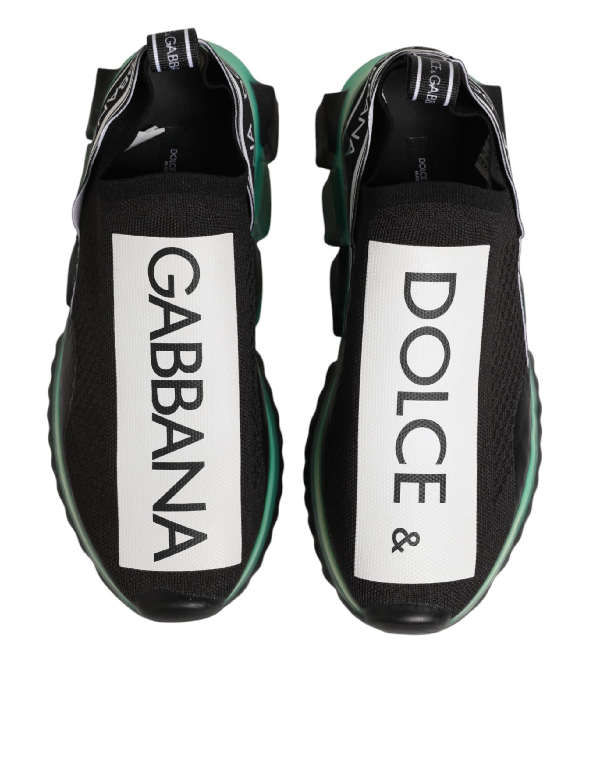 Dolce & Gabbana Black Slip On Sorrento Men Sneakers Shoes Curated Luxury Accessories by Orvyn