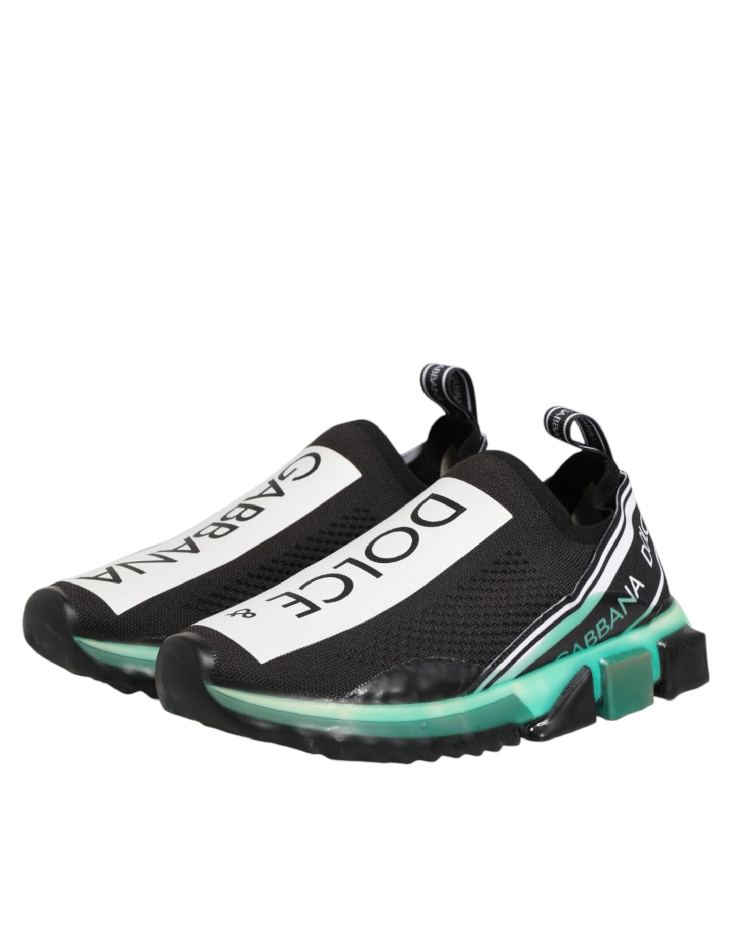 Dolce & Gabbana Black Slip On Sorrento Men Sneakers Shoes Curated Luxury Accessories by Orvyn