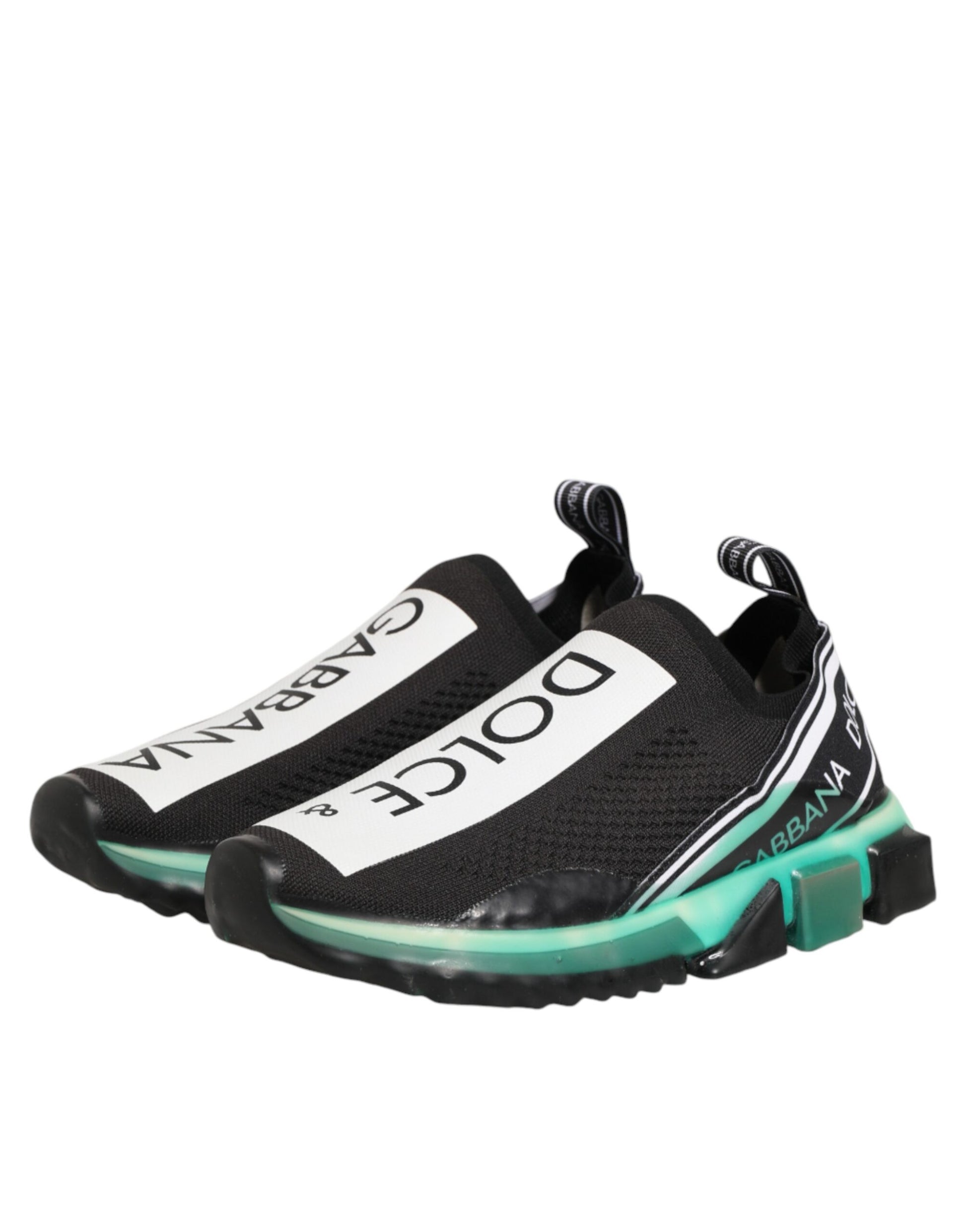Dolce & Gabbana Black Slip On Sorrento Men Sneakers Shoes Curated Luxury Accessories by Orvyn