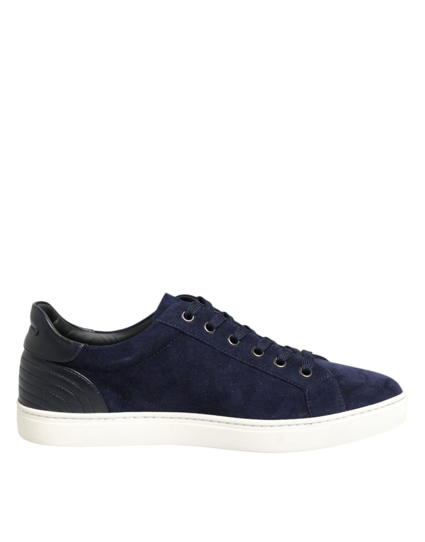 Dolce & Gabbana Blue Leather Suede Low Top Sneakers Shoes Curated Luxury Accessories by Orvyn