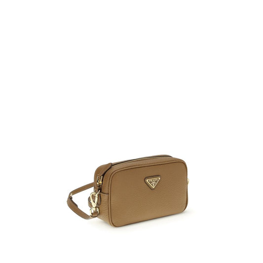 Prada Beige Calf Leather Bos Taurus Shoulder Bag Curated Luxury Accessories by Orvyn