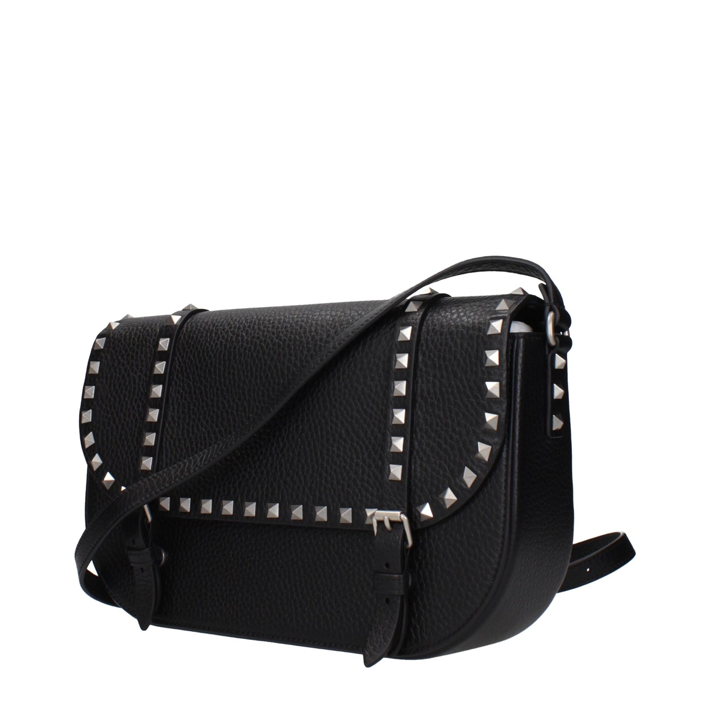 Valentino Garavani Black Leather Crossbody Bag Bags schwarz