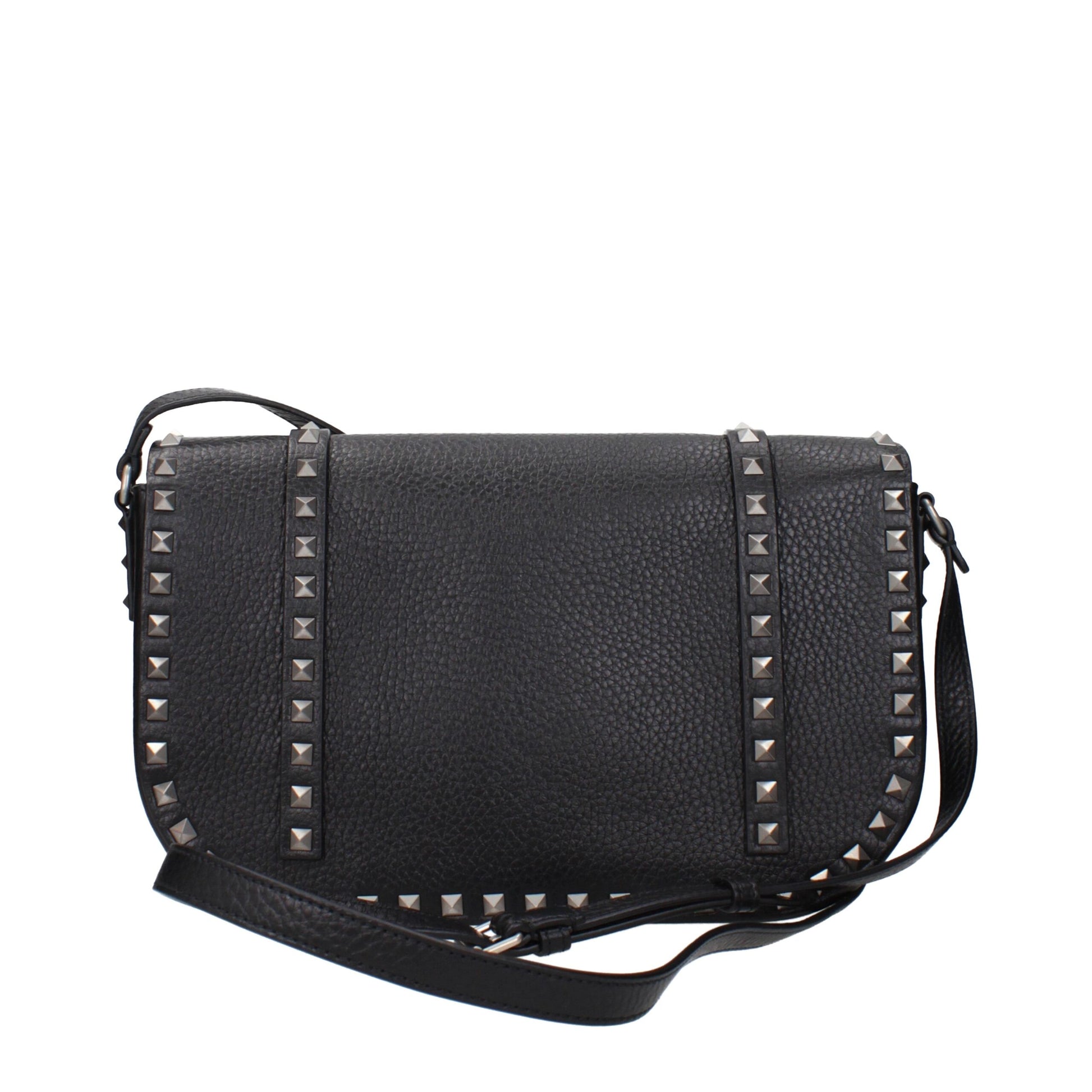 Valentino Garavani Black Leather Crossbody Bag Bags schwarz