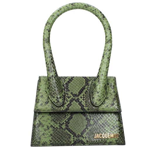 Jacquemus Green Leather Handbag Curated Luxury Accessories by Orvyn