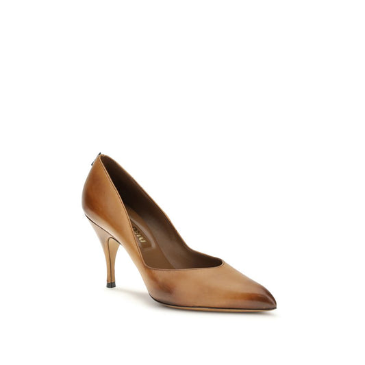 Miu Miu Beige Leather High Heel Pumps Curated Luxury Accessories by Orvyn