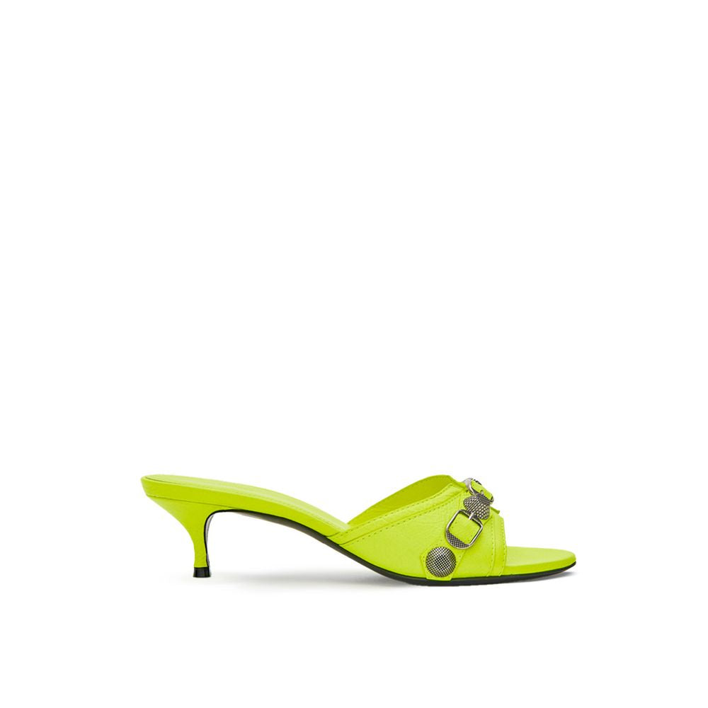 Balenciaga Yellow Leather Mules Curated Luxury Accessories by Orvyn