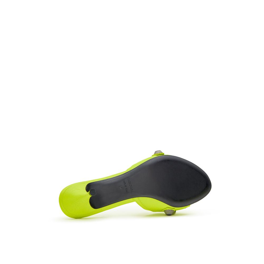 Balenciaga Yellow Leather Mules Curated Luxury Accessories by Orvyn