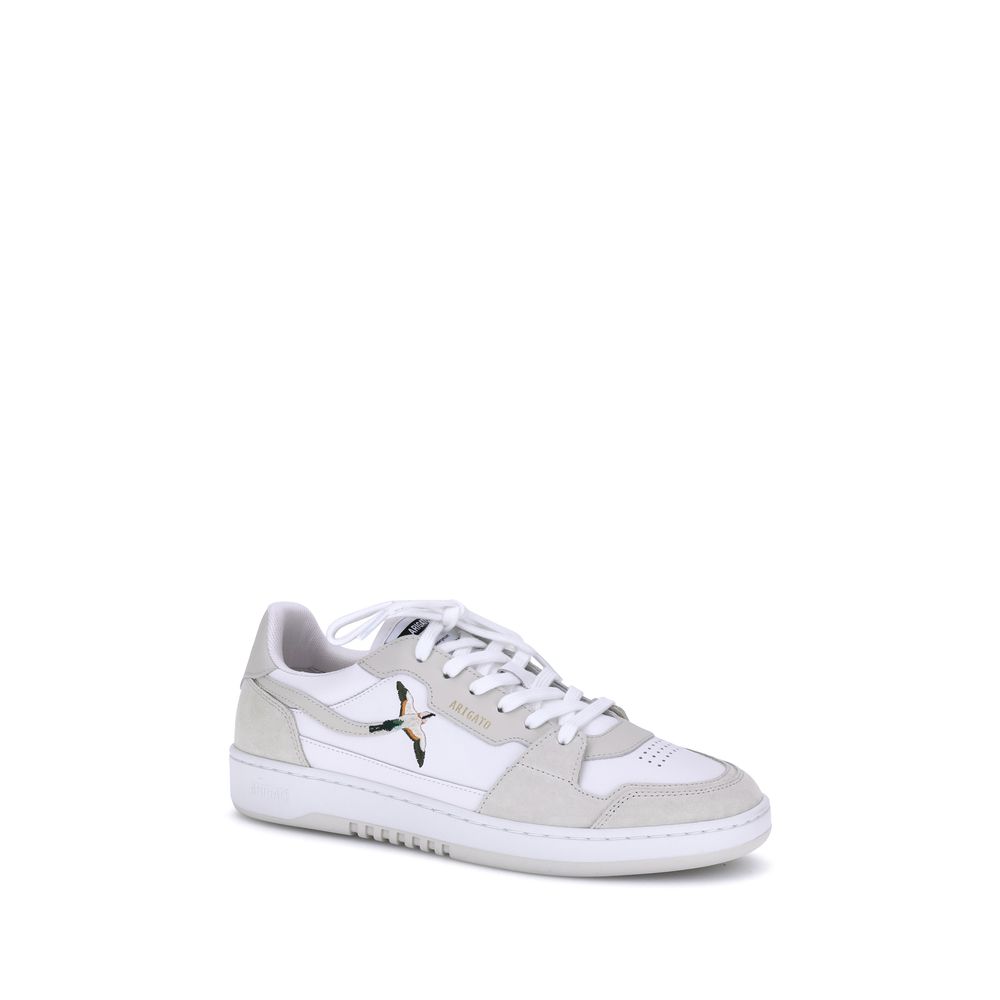 Axel Arigato White Calf Leather Bos Taurus Low Top Sneakers Curated Luxury Accessories by Orvyn