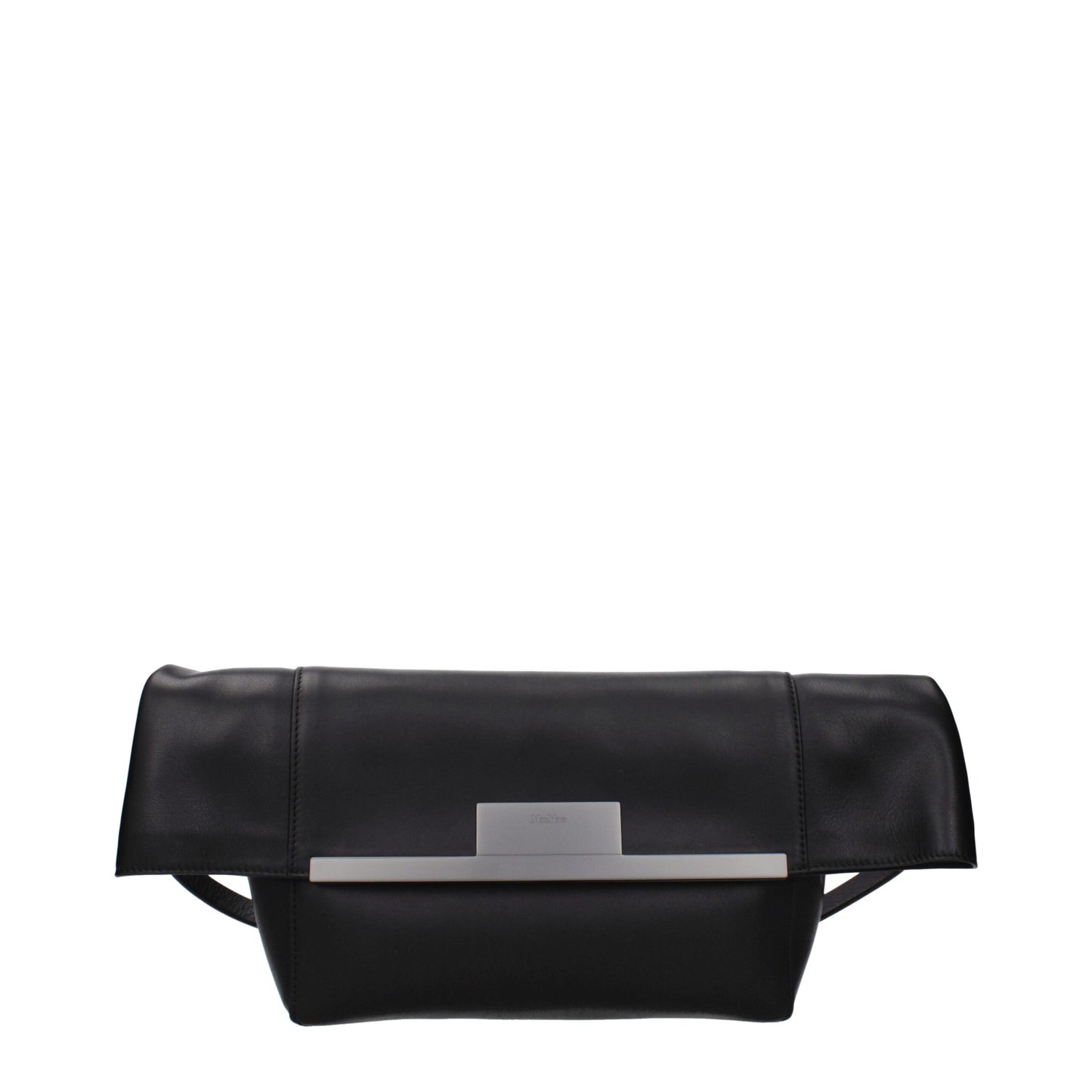 Max Mara Black Leather Shoulder Bag curated by orvyn luxury accessories