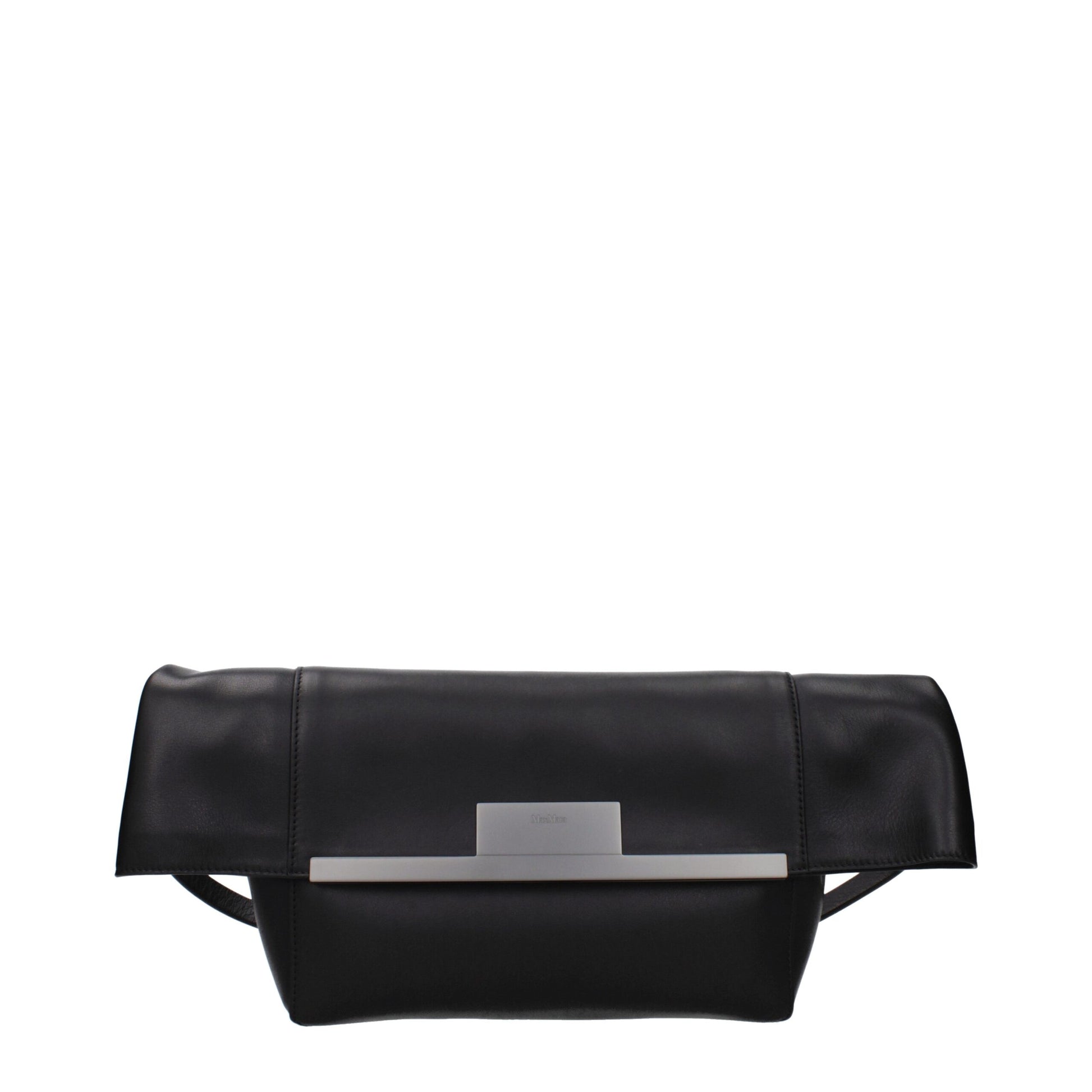 Max Mara Black Leather Shoulder Bag curated by orvyn luxury accessories