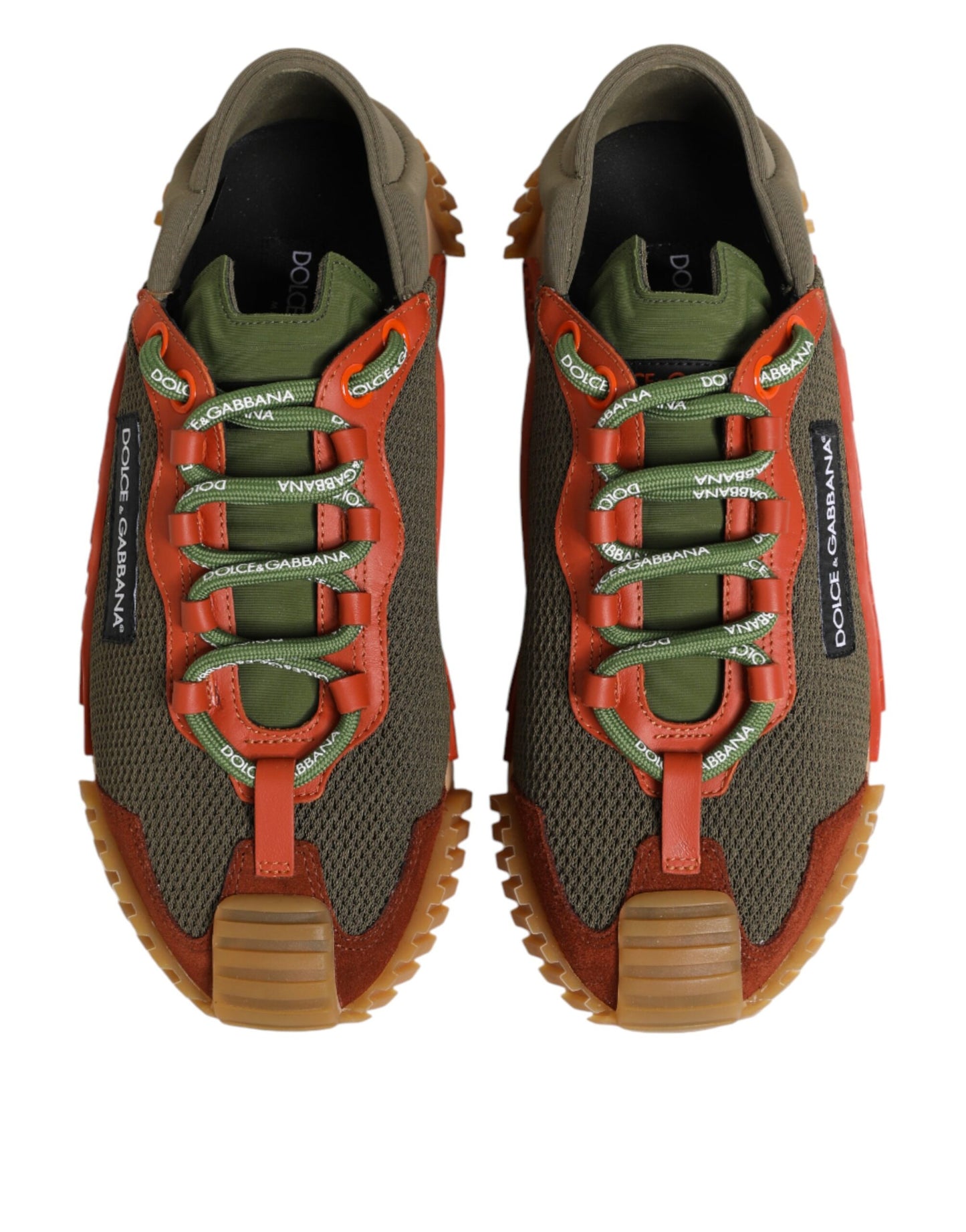 Dolce & Gabbana Multicolor Lace Up Low Top NS1 Sneakers Shoes Curated Luxury Accessories by Orvyn