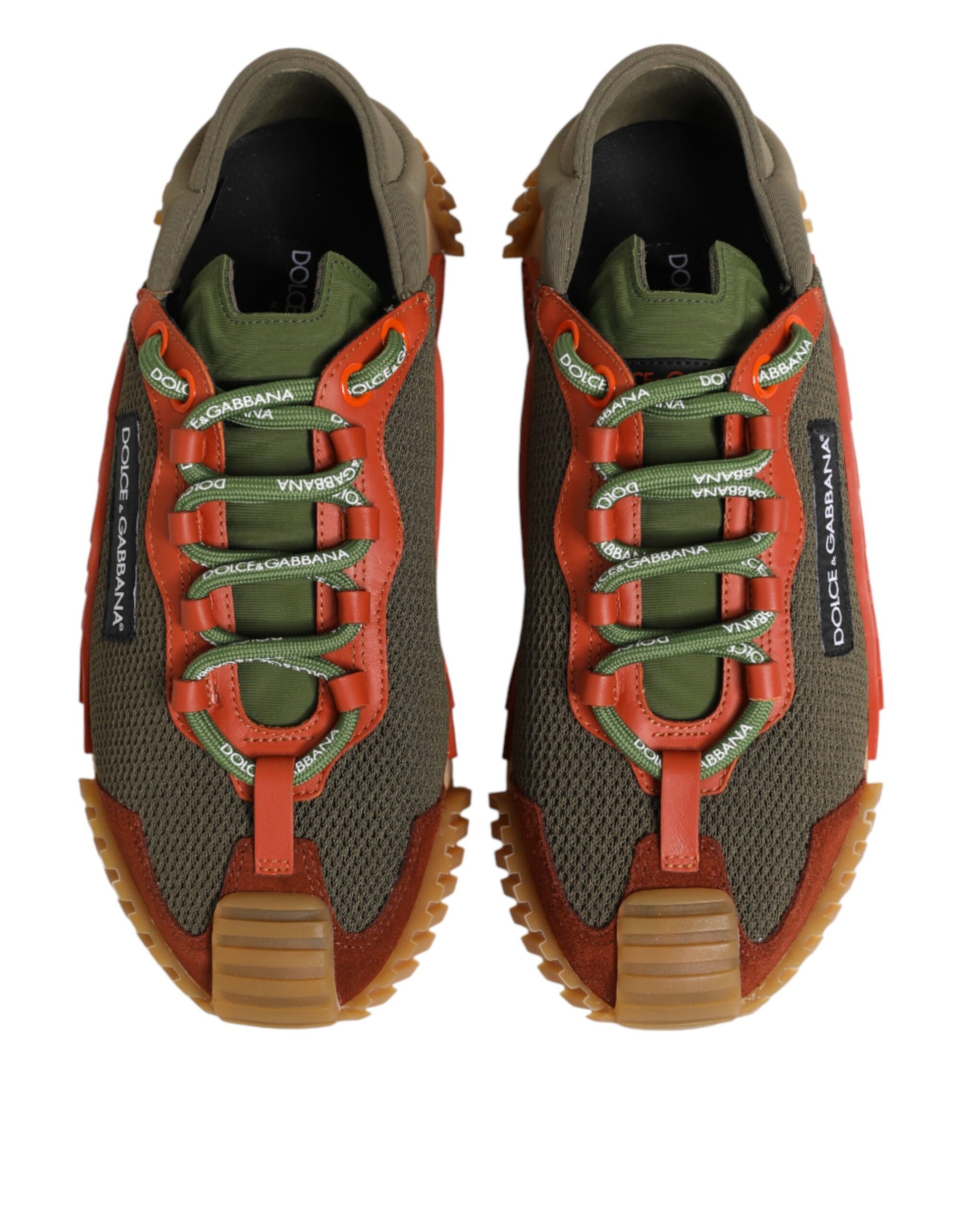 Dolce & Gabbana Multicolor Lace Up Low Top NS1 Sneakers Shoes Curated Luxury Accessories by Orvyn