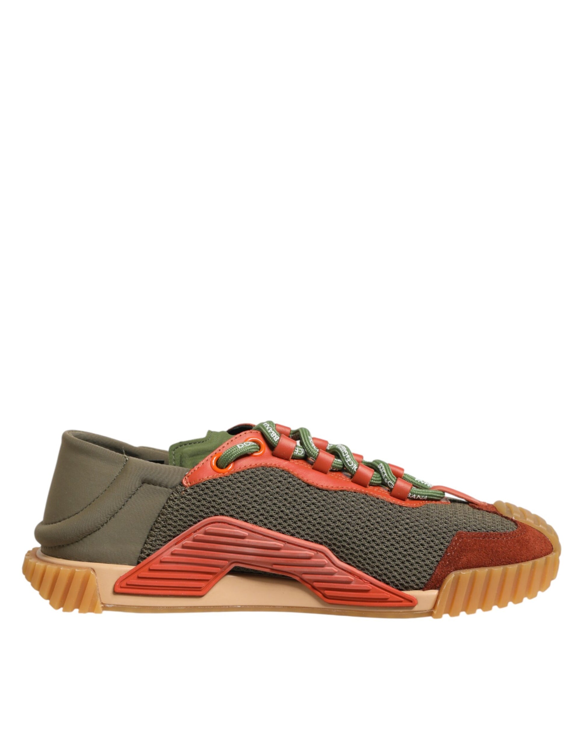 Dolce & Gabbana Multicolor Lace Up Low Top NS1 Sneakers Shoes Curated Luxury Accessories by Orvyn