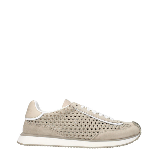 Dolce & Gabbana Beige Fabric Low Top Sneakers Curated Luxury Accessories by Orvyn