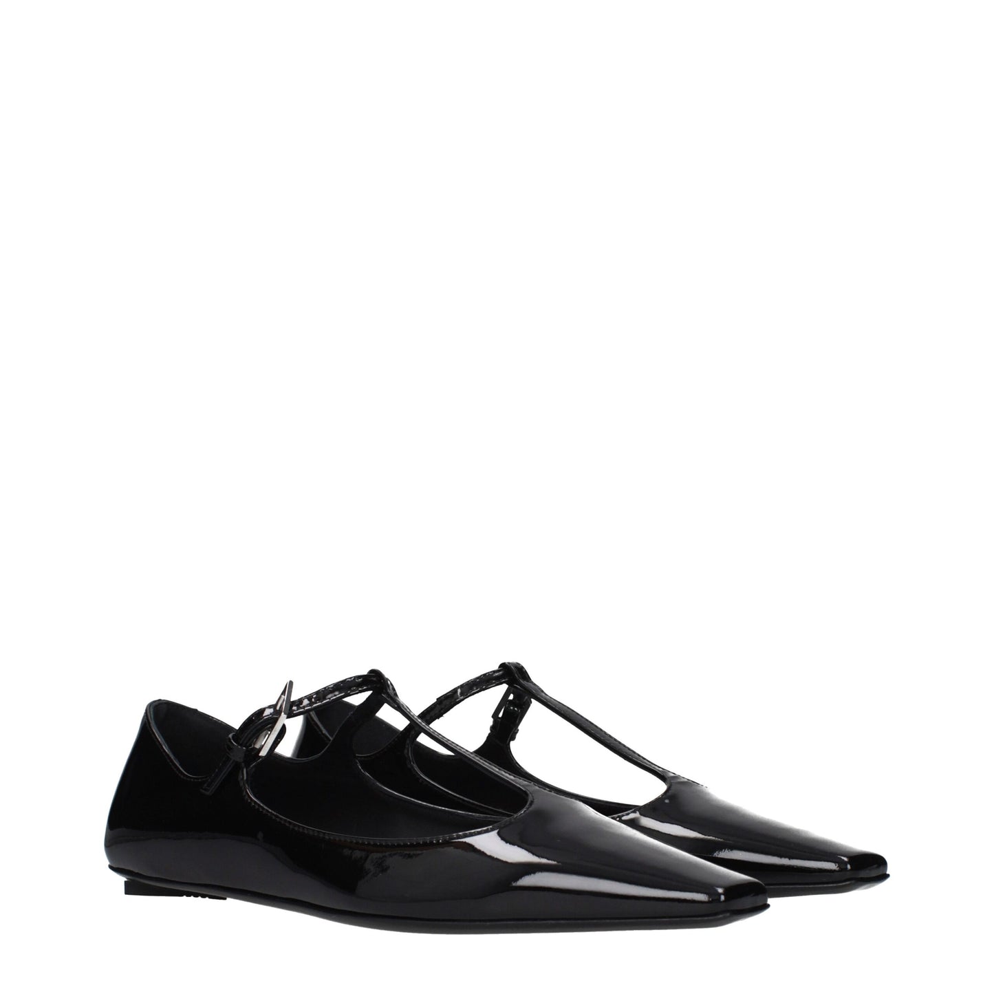 The Attico Black Leather Ballet Flats Curated Luxury Accessories by Orvyn