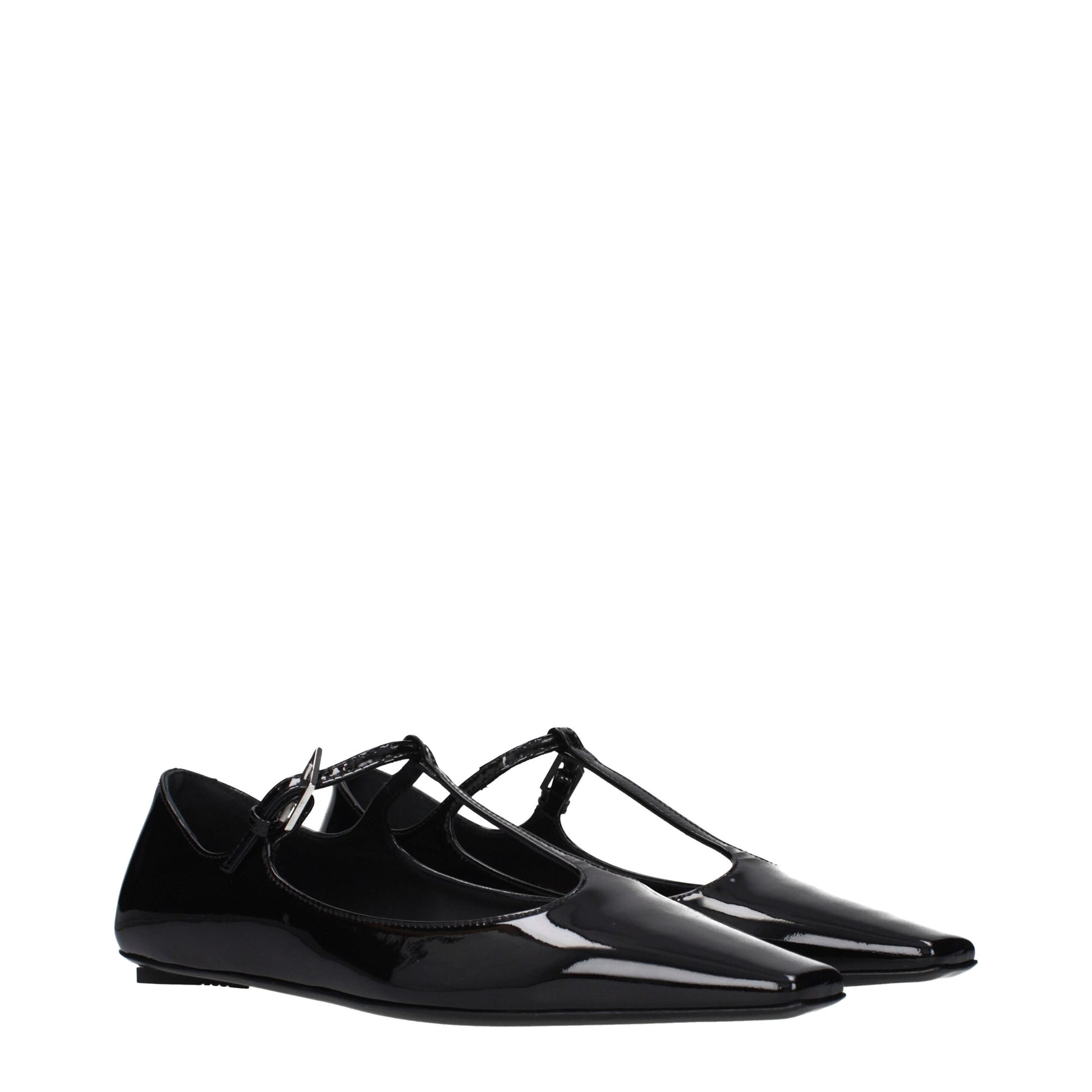 The Attico Black Leather Ballet Flats Curated Luxury Accessories by Orvyn