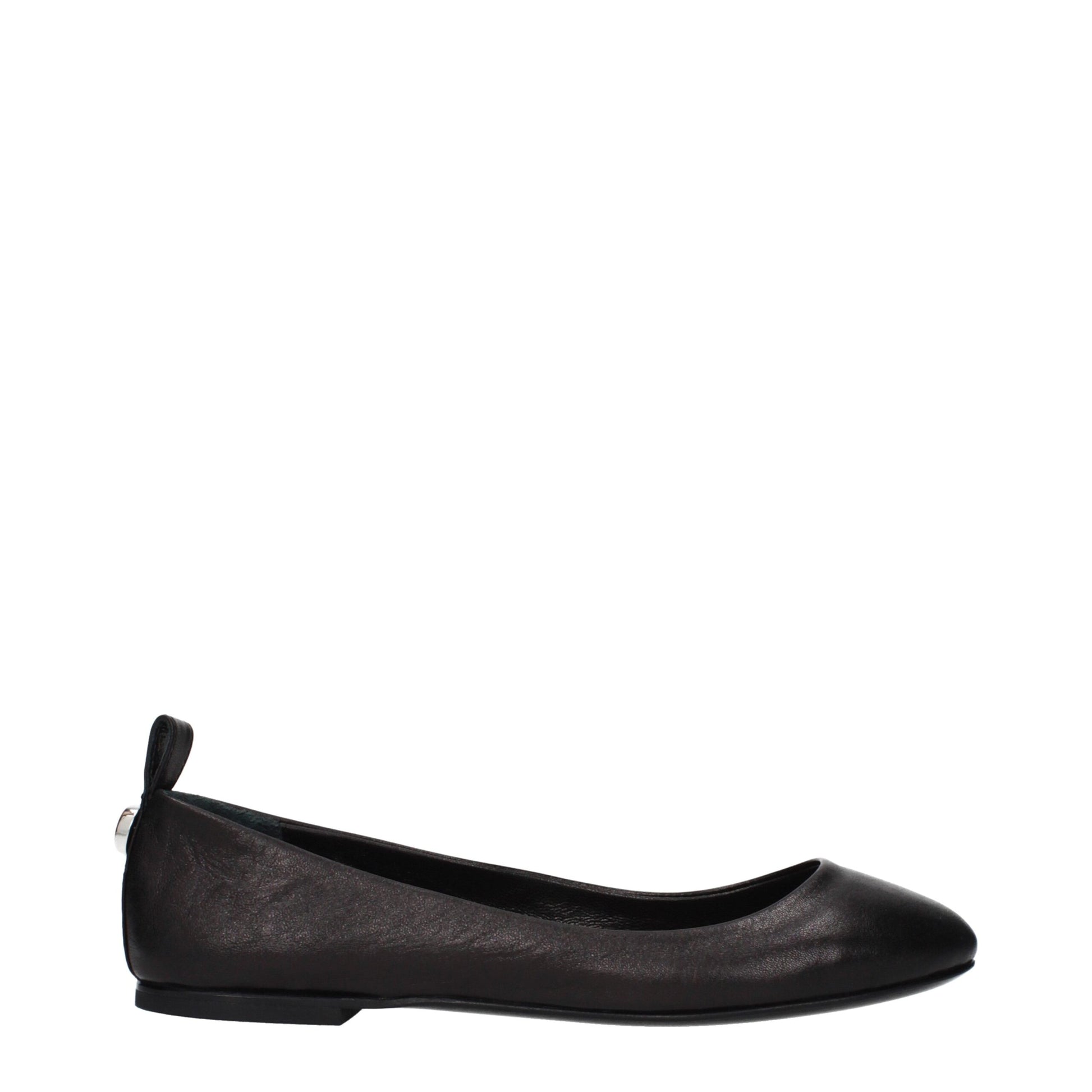 The Attico Black Leather Ballet Flats Curated Luxury Accessories by Orvyn