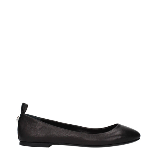 The Attico Black Leather Ballet Flats Curated Luxury Accessories by Orvyn