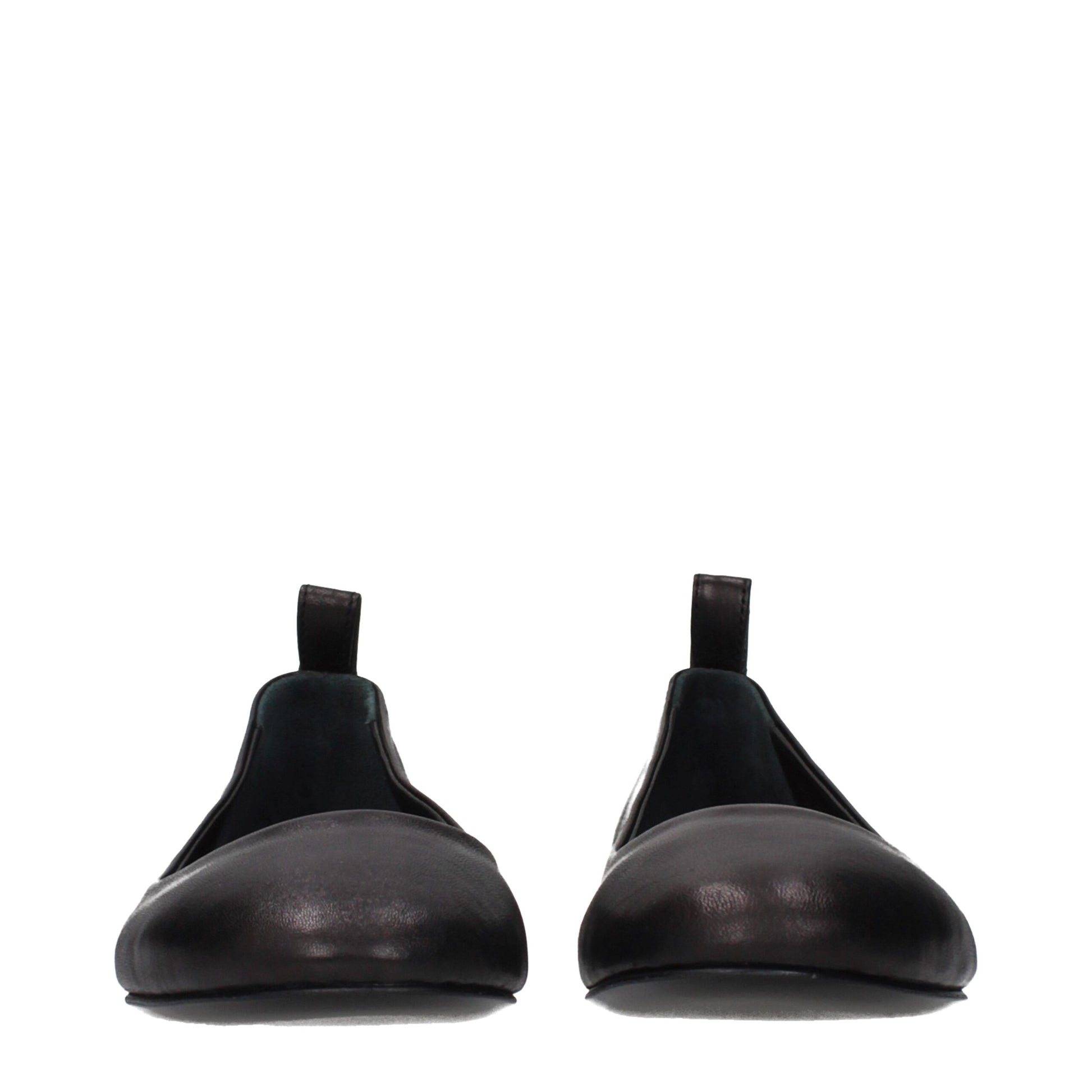 The Attico Black Leather Ballet Flats Curated Luxury Accessories by Orvyn