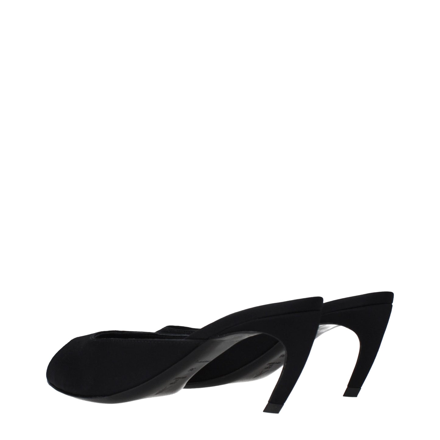 The Attico Black Fabric Flat Sandals Curated Luxury Accessories by Orvyn