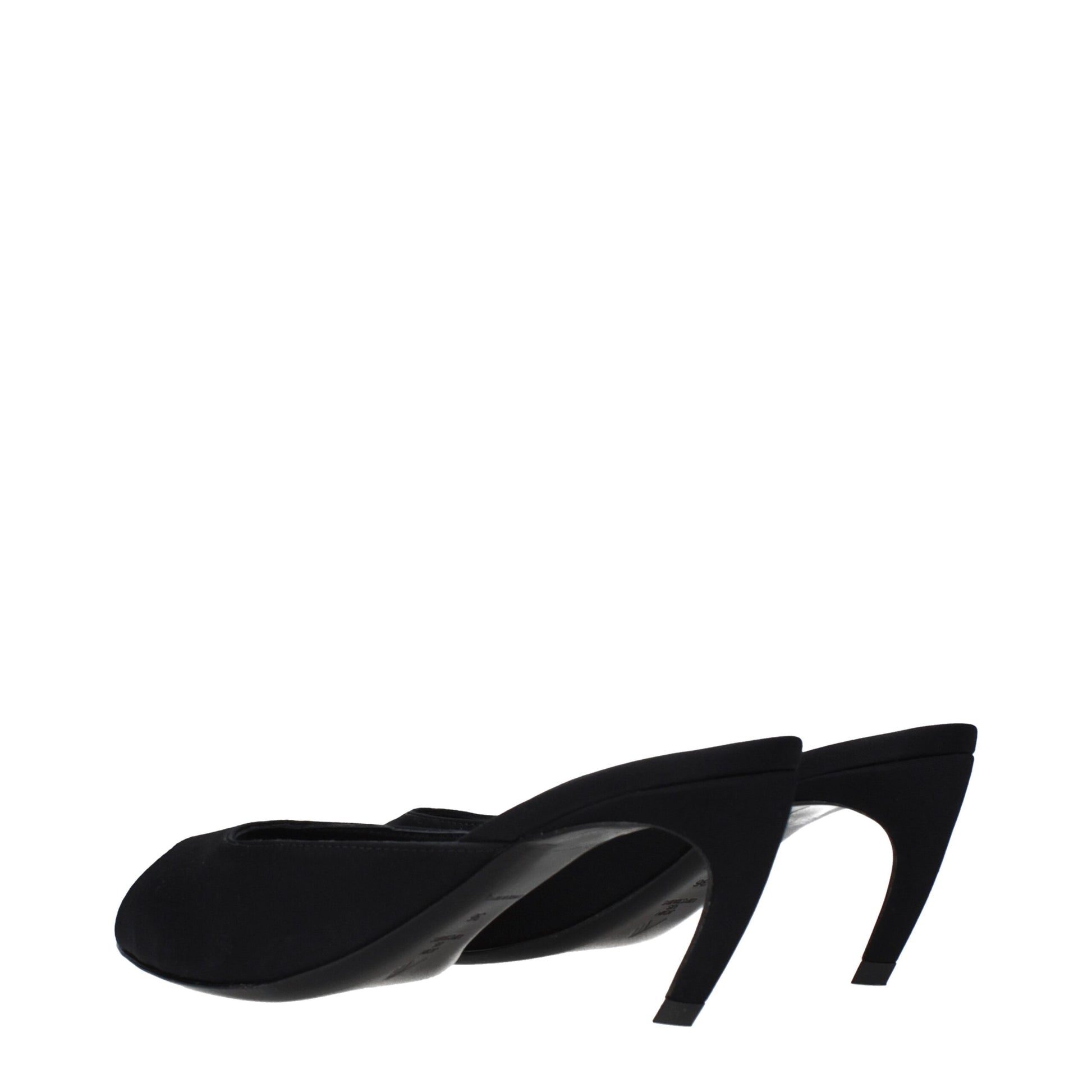 The Attico Black Fabric Flat Sandals Curated Luxury Accessories by Orvyn