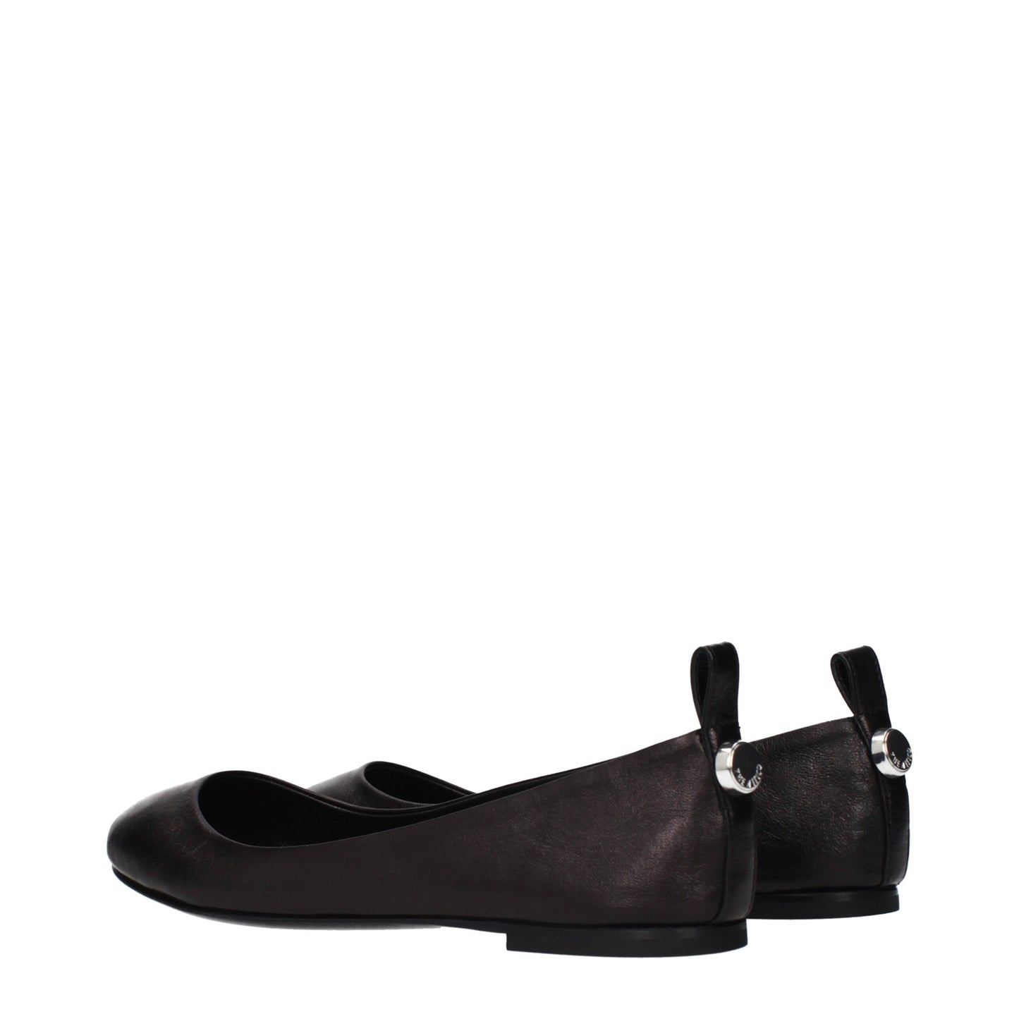 The Attico Black Leather Ballet Flats Curated Luxury Accessories by Orvyn