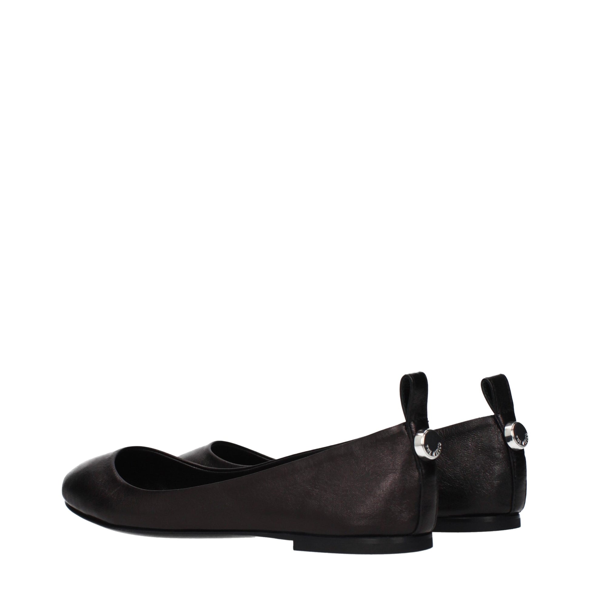 The Attico Black Leather Ballet Flats Curated Luxury Accessories by Orvyn