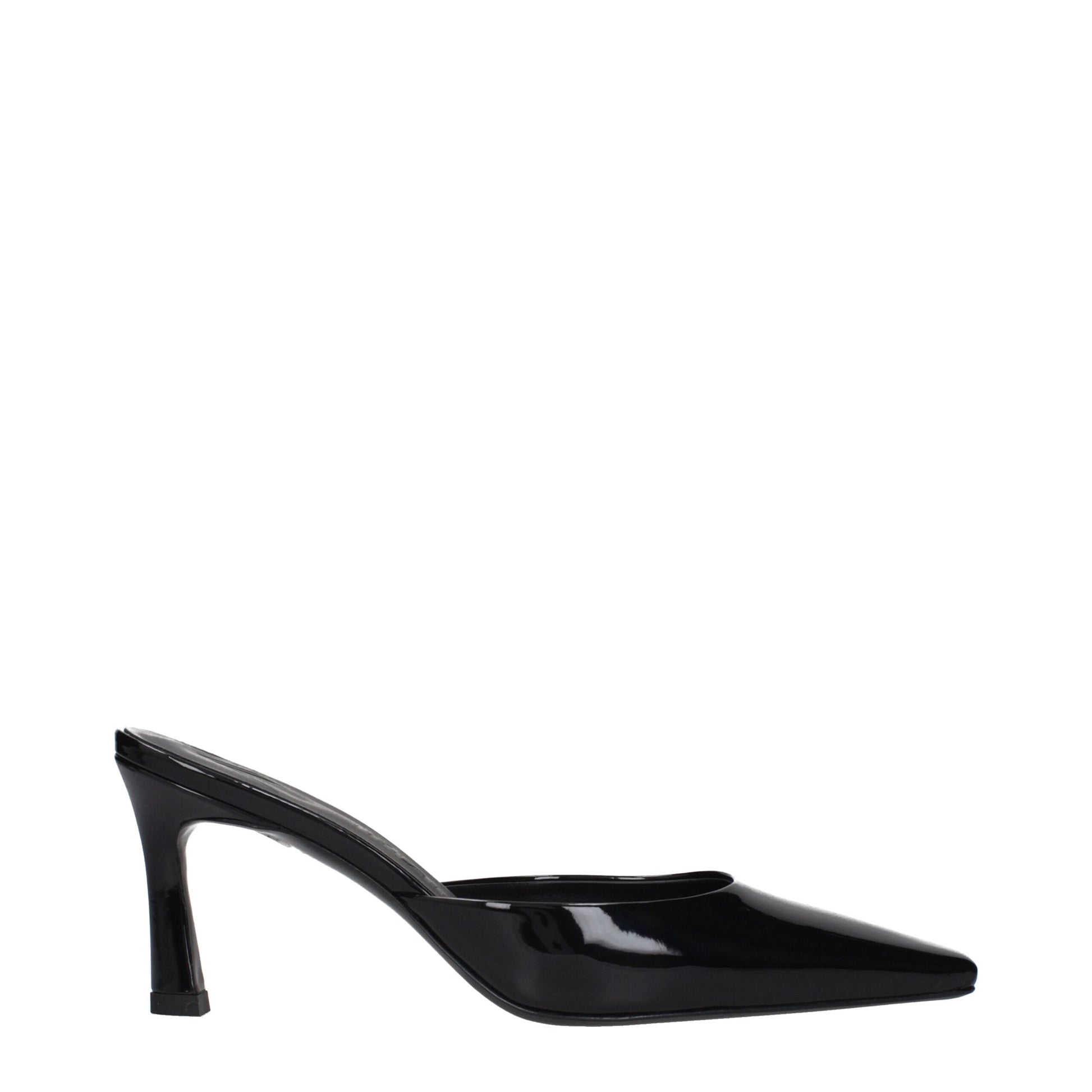 The Attico Black Leather Flat Sandals Curated Luxury Accessories by Orvyn