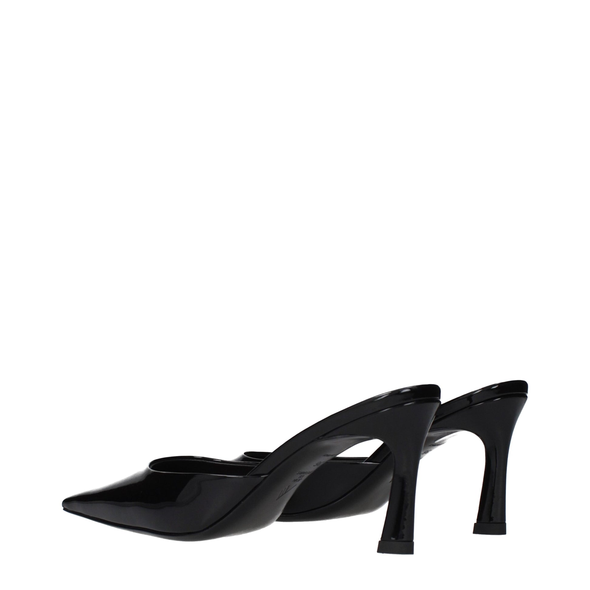 The Attico Black Leather Flat Sandals Curated Luxury Accessories by Orvyn