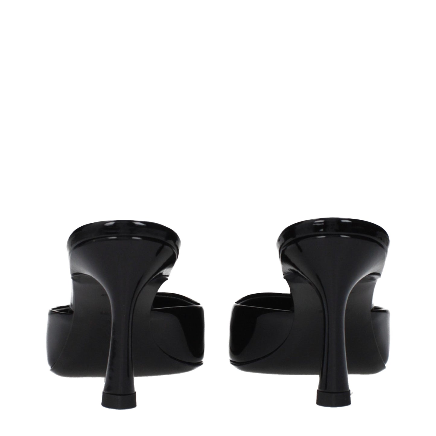 The Attico Black Leather Flat Sandals Curated Luxury Accessories by Orvyn