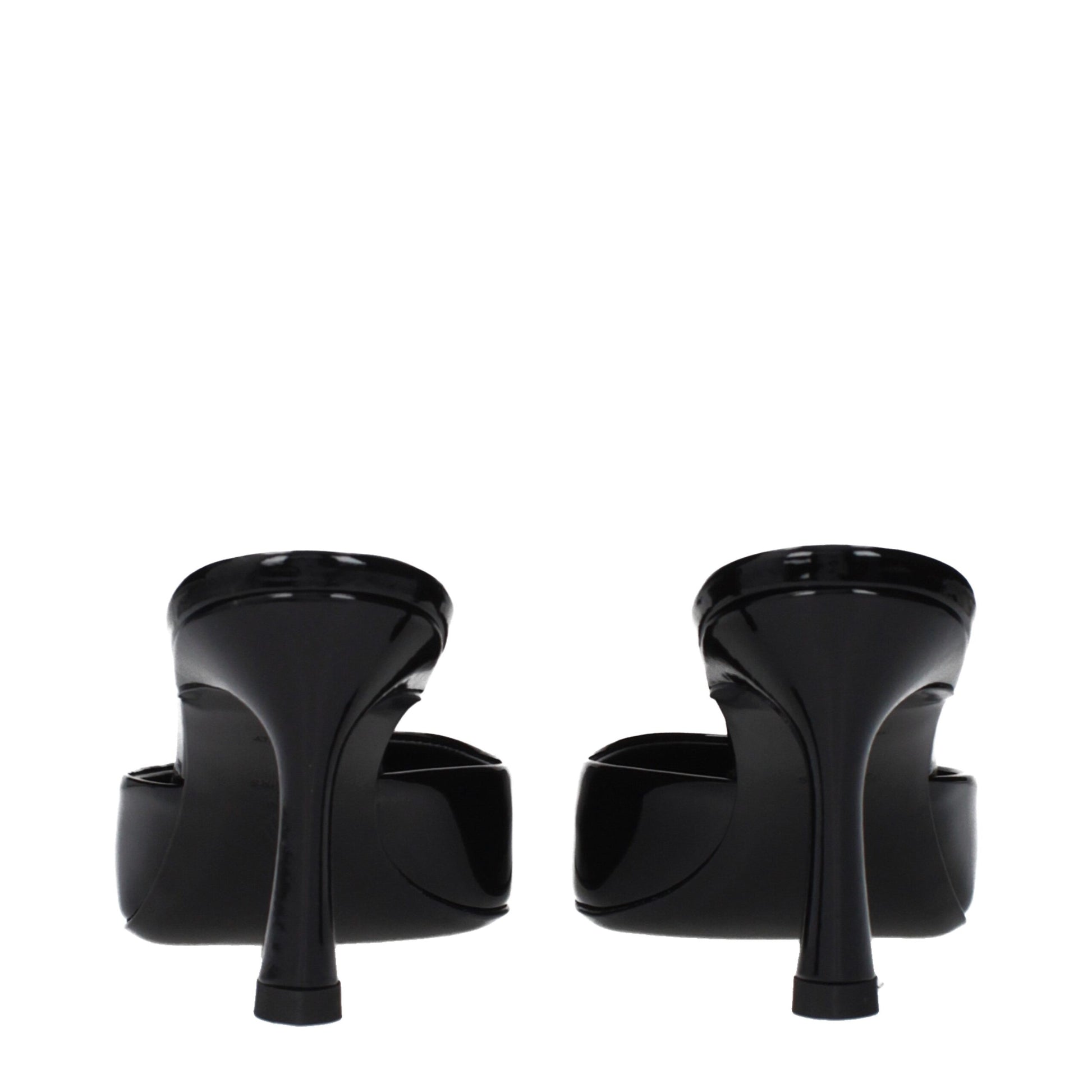 The Attico Black Leather Flat Sandals Curated Luxury Accessories by Orvyn
