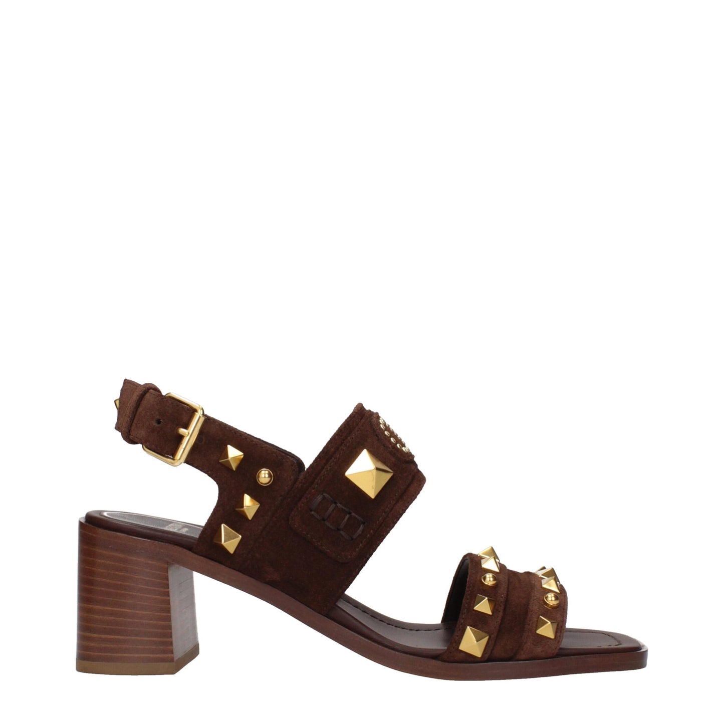 Valentino Garavani Brown Leather Strap-On Sandals Curated Luxury Accessories by Orvyn