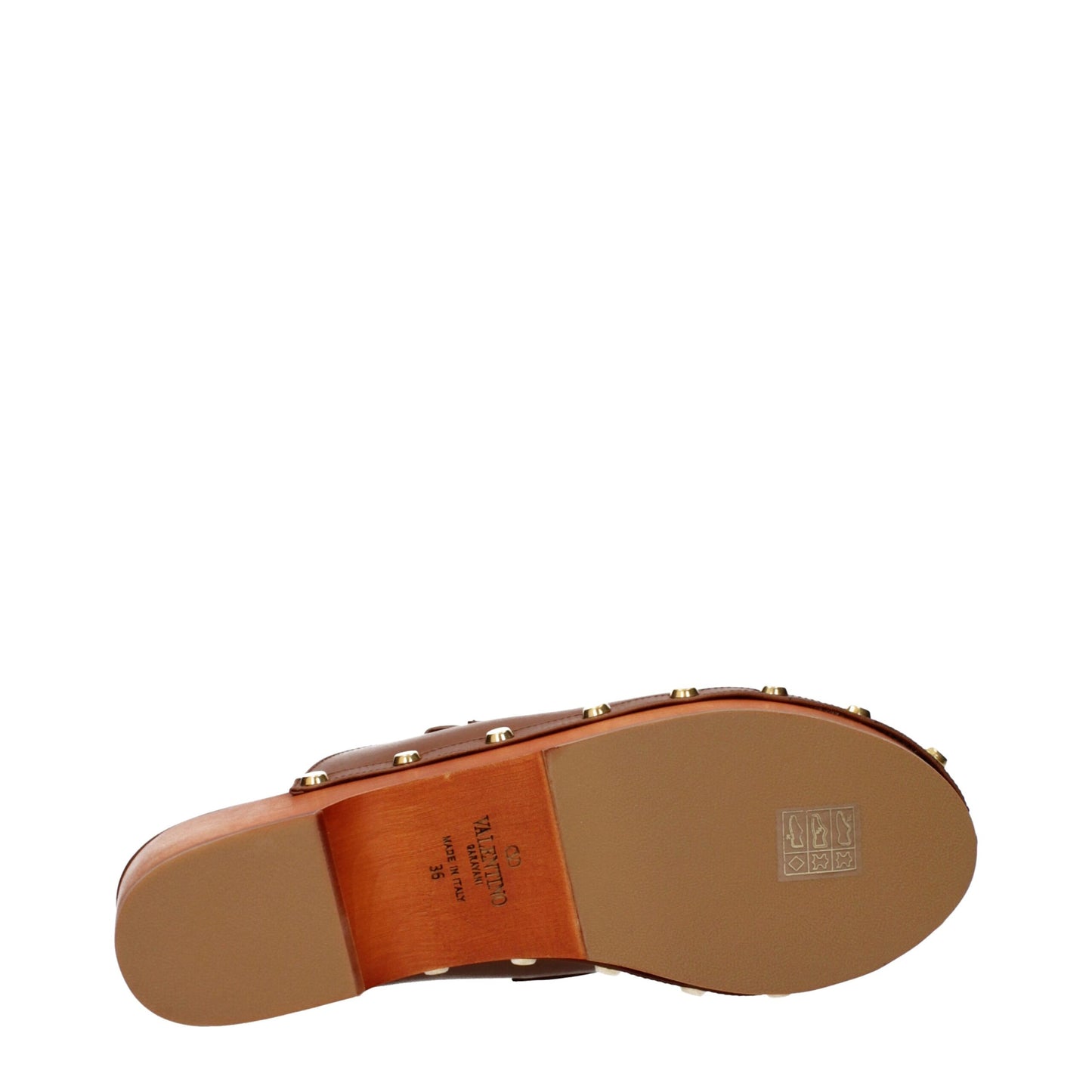 Valentino Garavani Brown Leather Slippers Curated Luxury Accessories by Orvyn