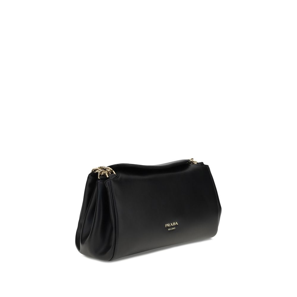 Prada Black Small Tumulte Nappa Leather Bag