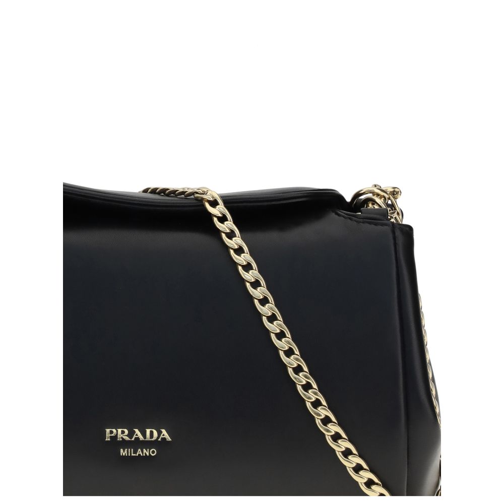 Prada Black Small Tumulte Nappa Leather Bag
