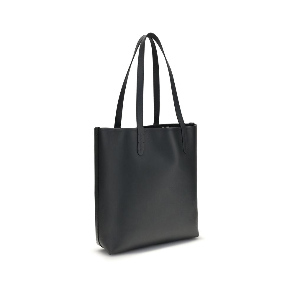 Burberry Black Calf Leather Bos Taurus Shoulder Bag Curated Luxury Accessories by Orvyn