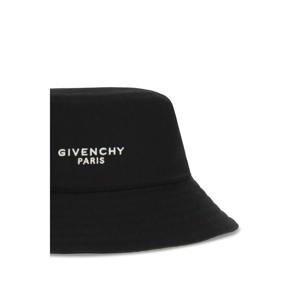 Givenchy Black Cotton Bucket Hat Curated Luxury Accessories by Orvyn