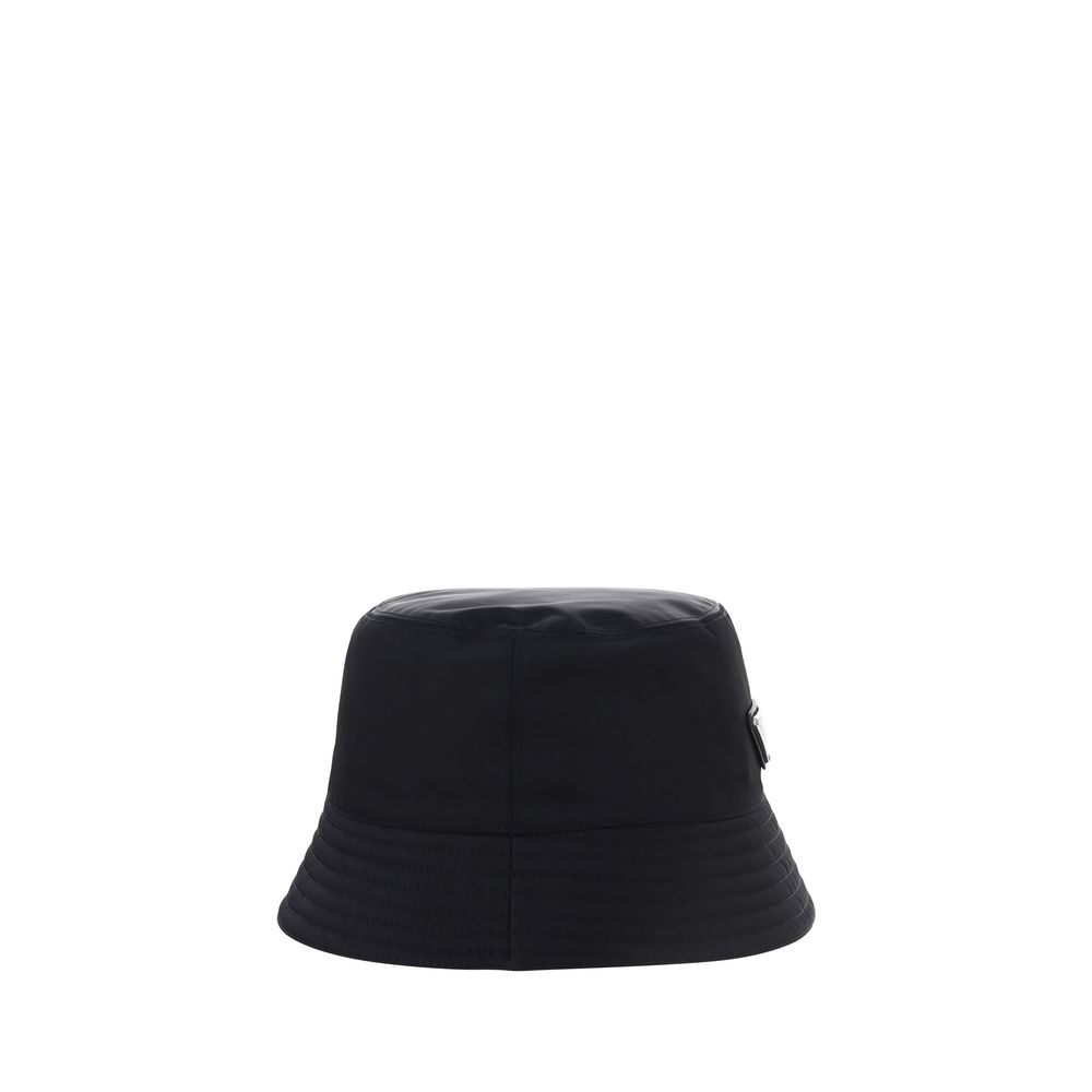 Prada Black 'Bucket Re-Nylon' Hat schwarz