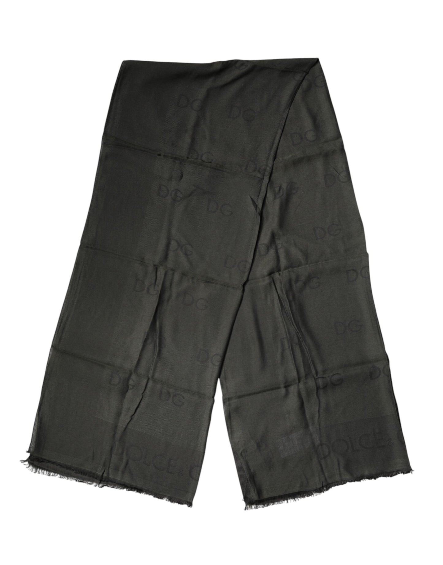Dolce & Gabbana Black Modal Neck Wrap Men Shawl Men Scarf Curated Luxury Accessories by Orvyn